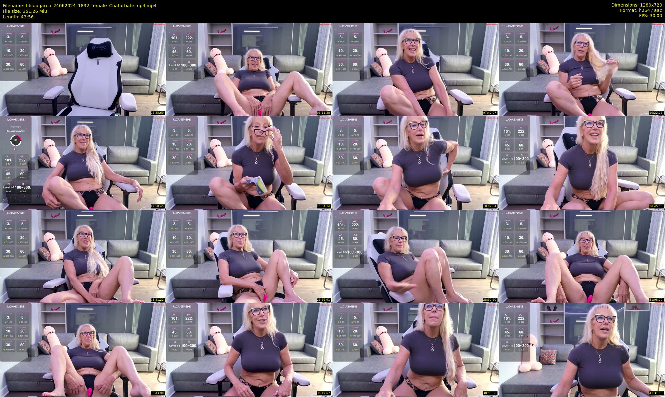 fitcougarcb — 44 minute Chaturbate female cam show recording, 720p, Jun 24, 2024
