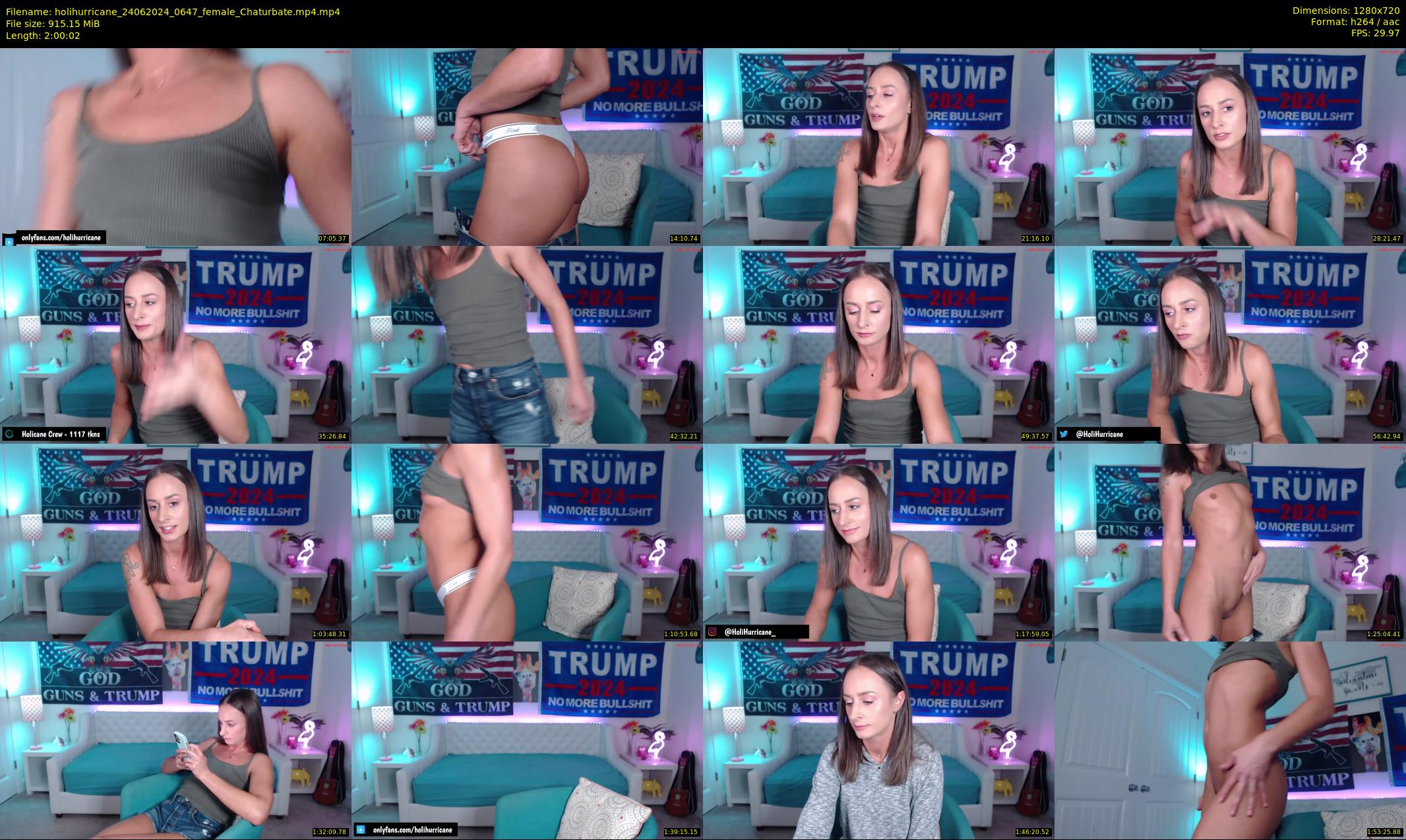 holihurricane — 121 minute Chaturbate female cam show recording, 720p, Jun 24, 2024