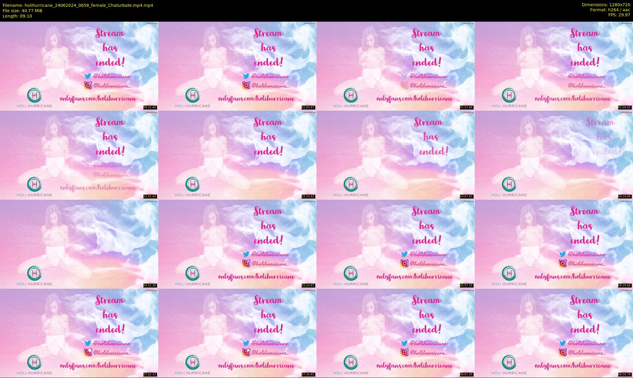holihurricane — 10 minute Chaturbate female cam show recording, 720p, Jun 24, 2024