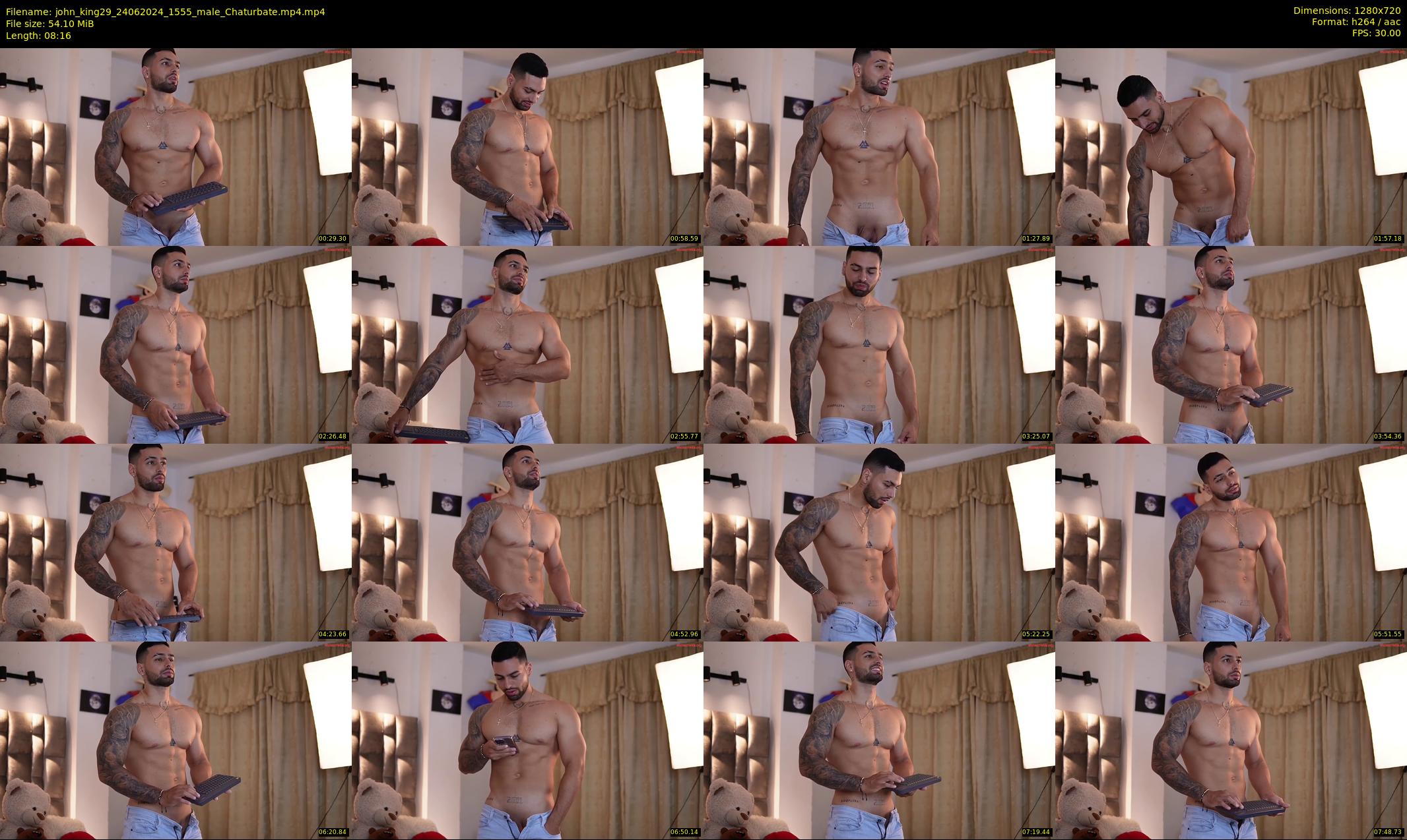 john_king29 — 9 minute Chaturbate male cam show recording, 720p, Jun 24, 2024