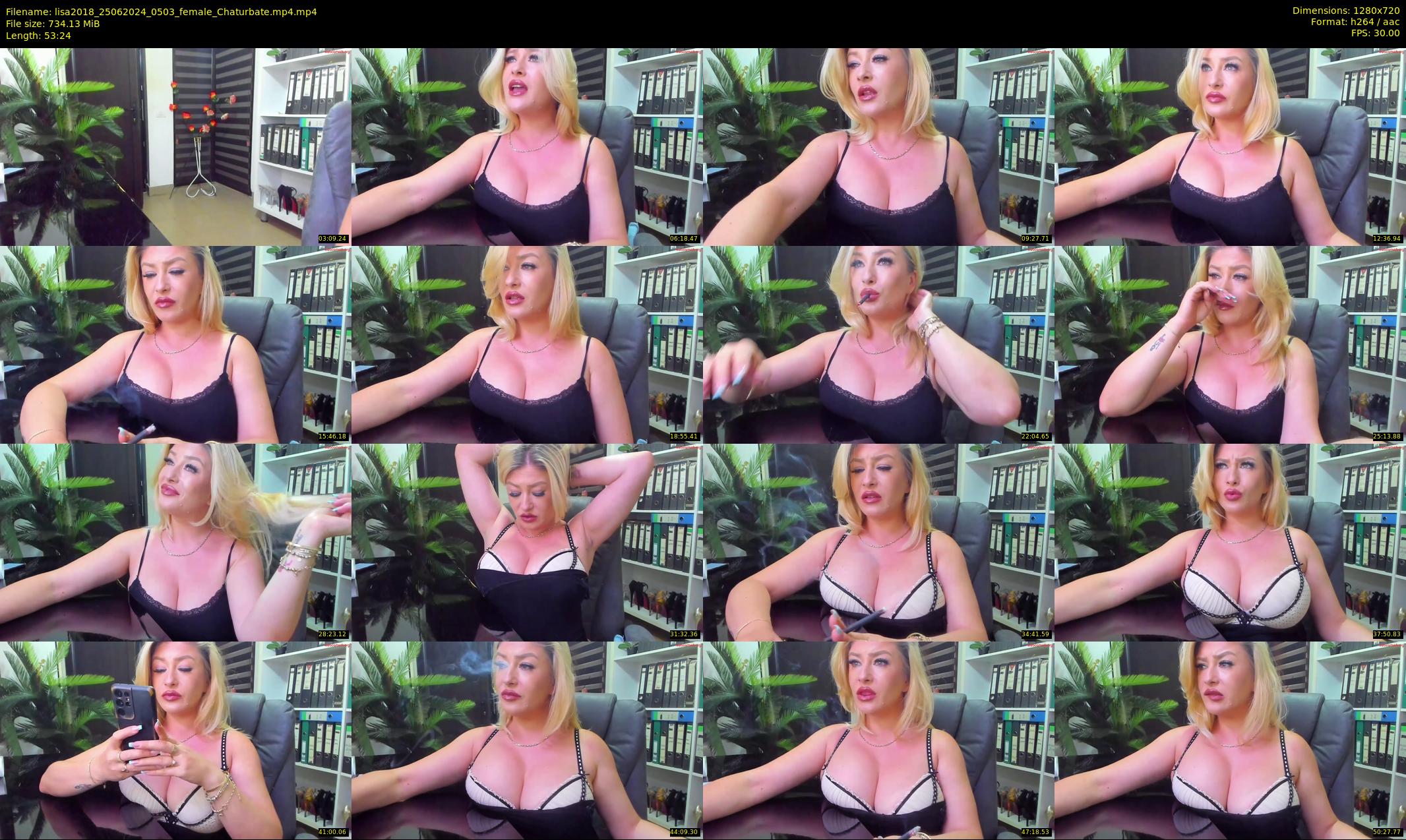 lisa2018 — 54 minute Chaturbate female cam show recording, 720p, Jun 25, 2024