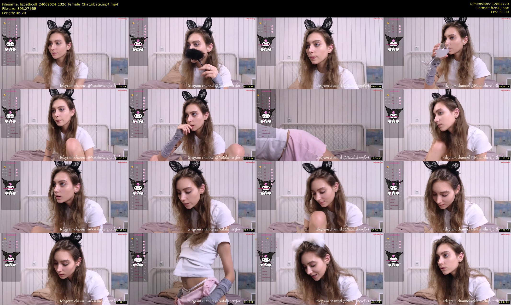 lizbethcoll — 47 minute Chaturbate female cam show recording, 720p, Jun 24, 2024