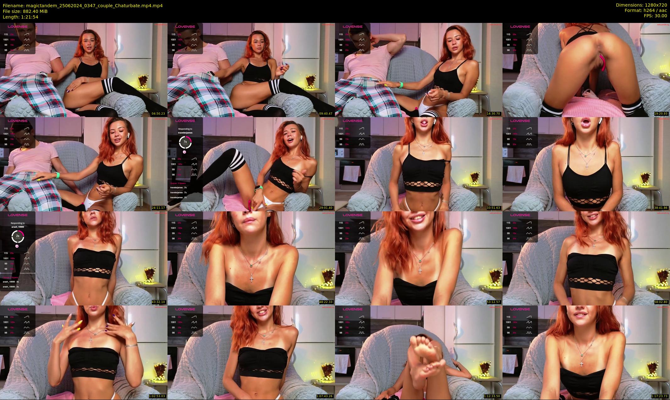 magictandem — 82 minute Chaturbate couple cam show recording, 720p, Jun 25, 2024
