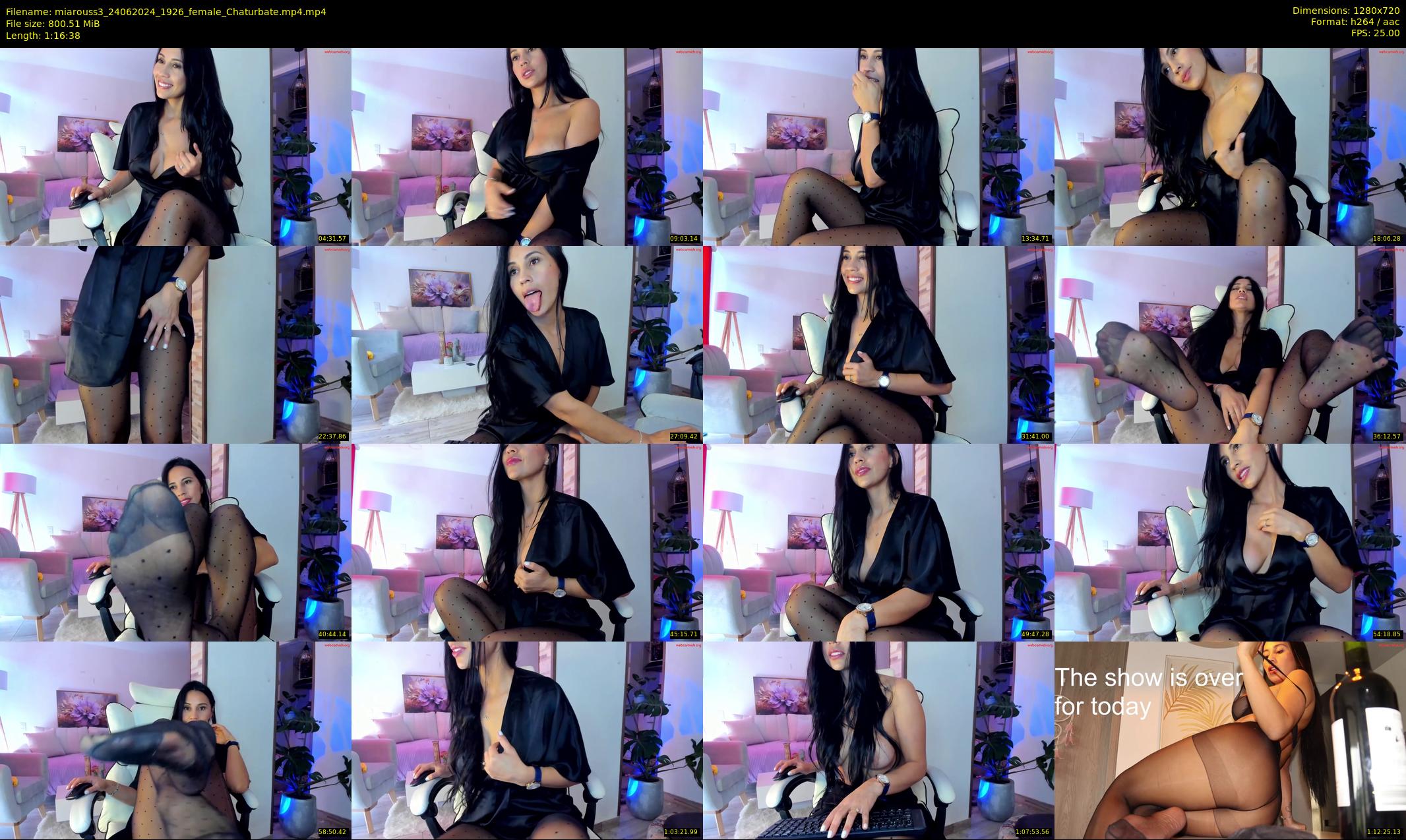 miarouss3 — 77 minute Chaturbate female cam show recording, 720p, Jun 24, 2024