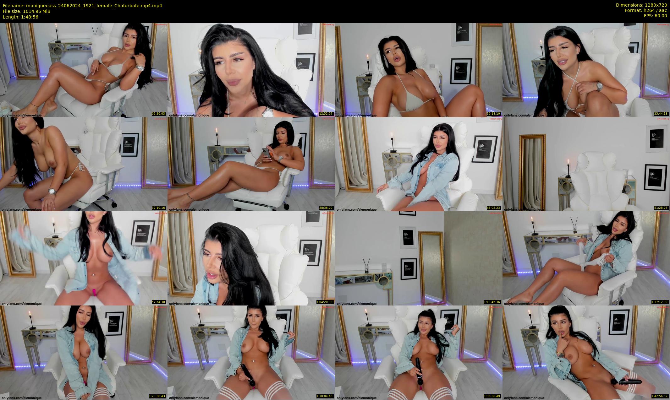 moniqueeass — 109 minute Chaturbate female cam show recording, 720p, Jun 24, 2024
