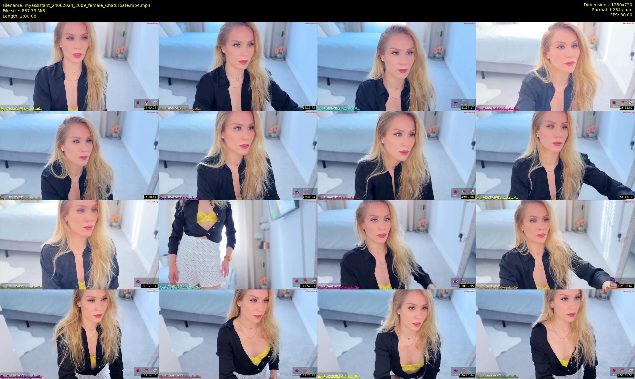 myassistant — 121 minute Chaturbate female cam show recording, 720p, Jun 24, 2024