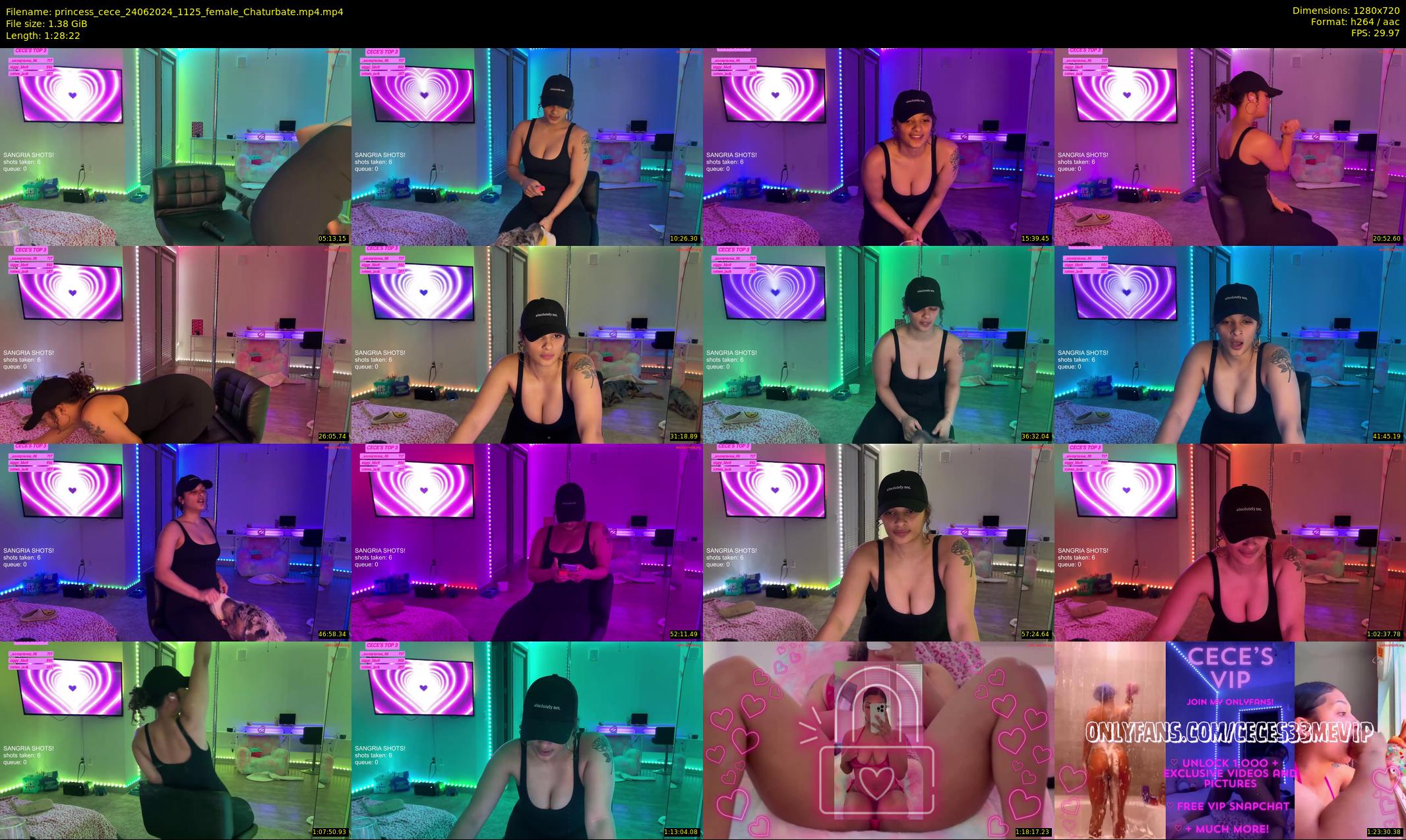 princess_cece — 89 minute Chaturbate female cam show recording, 720p, Jun 24, 2024