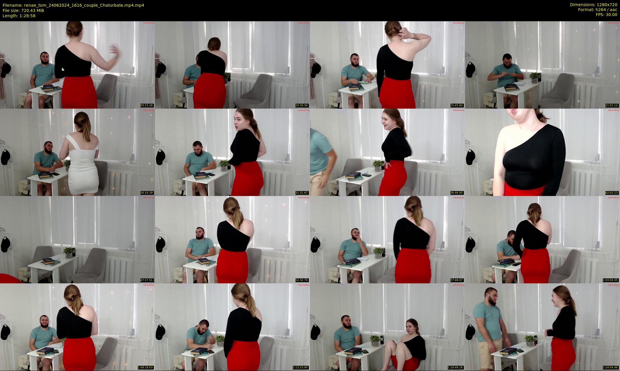 renae_tom — 89 minute Chaturbate couple cam show recording, 720p, Jun 24, 2024