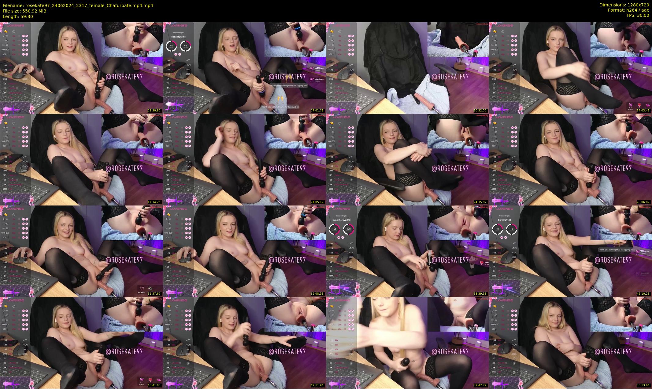 rosekate97 — 60 minute Chaturbate female cam show recording, 720p, Jun 24, 2024