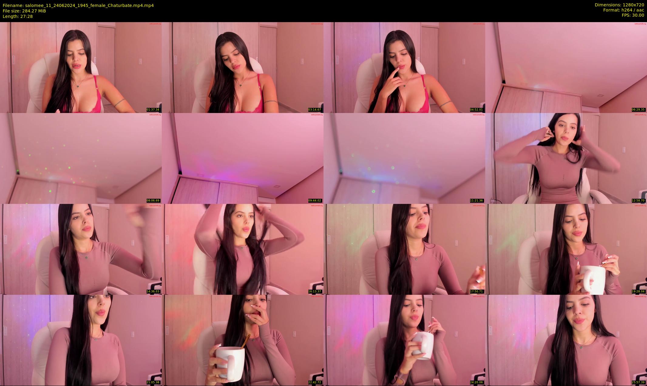 salomee_11 — 28 minute Chaturbate female cam show recording, 720p, Jun 24, 2024