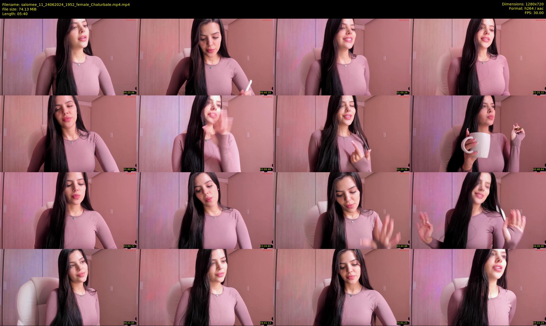 salomee_11 — 6 minute Chaturbate female cam show recording, 720p, Jun 24, 2024