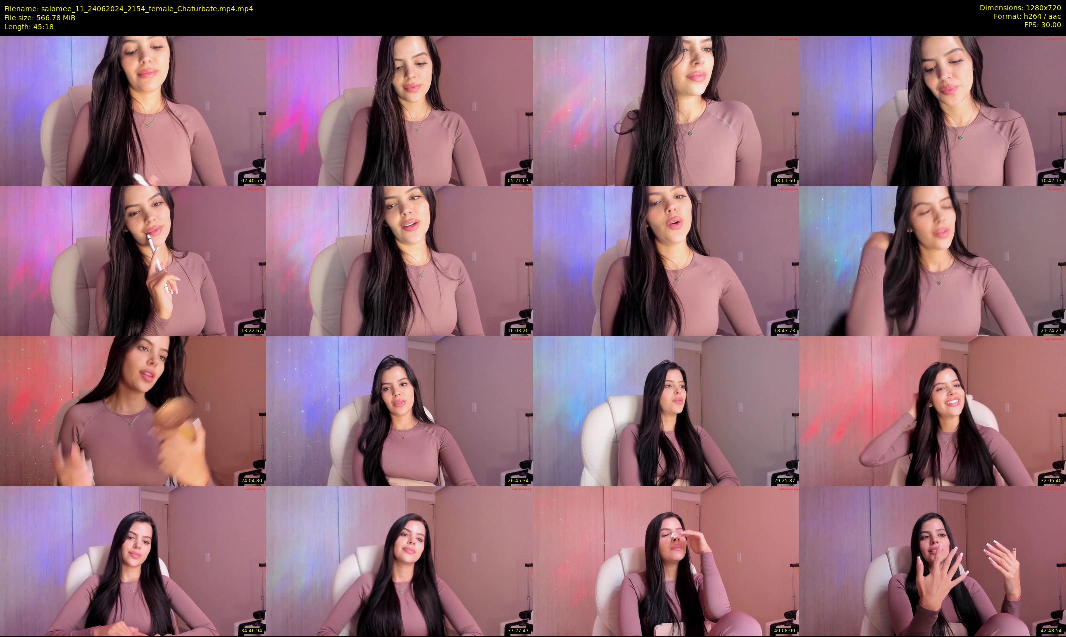 salomee_11 — 46 minute Chaturbate female cam show recording, 720p, Jun 24, 2024