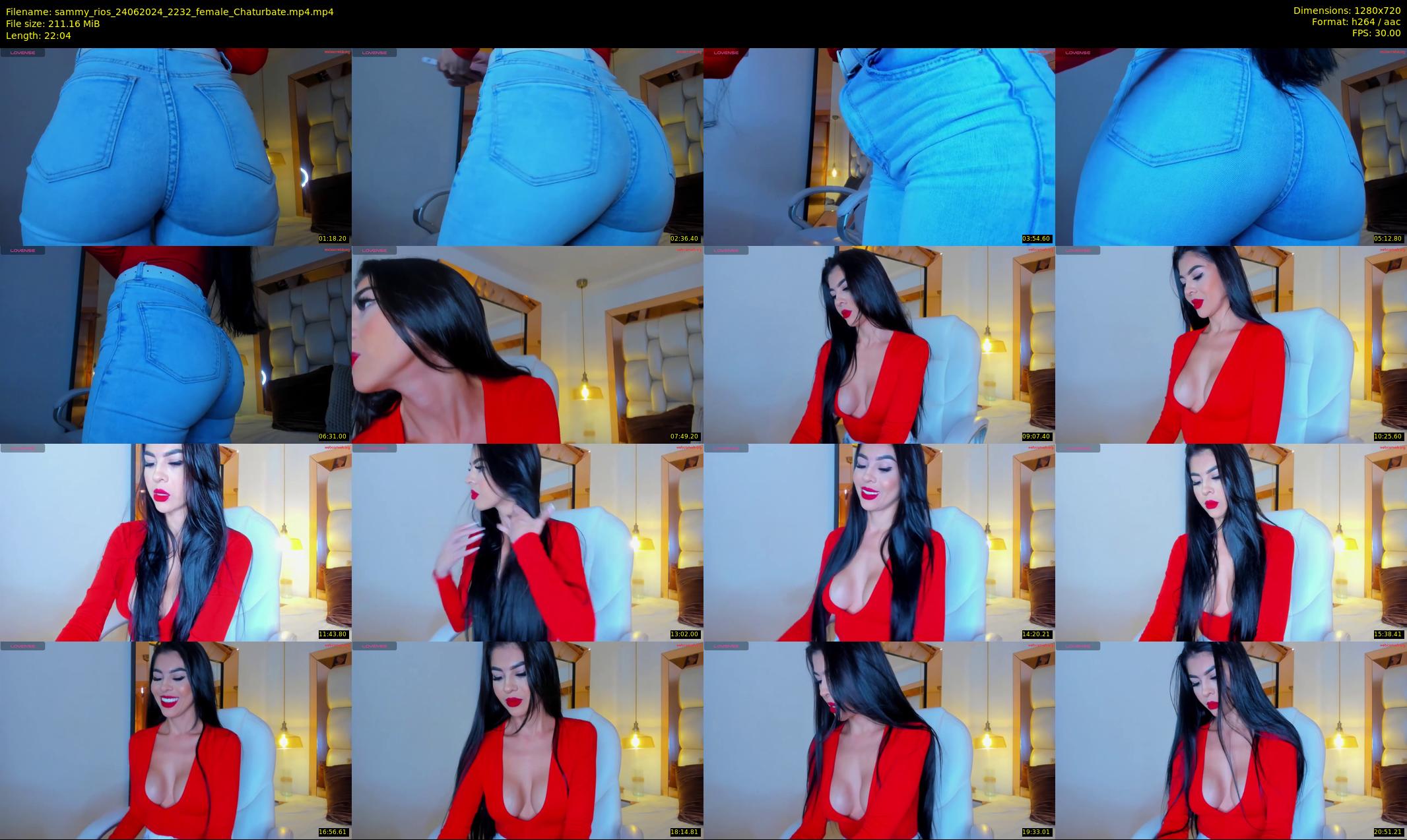 sammy_rios — 23 minute Chaturbate female cam show recording, 720p, Jun 24, 2024