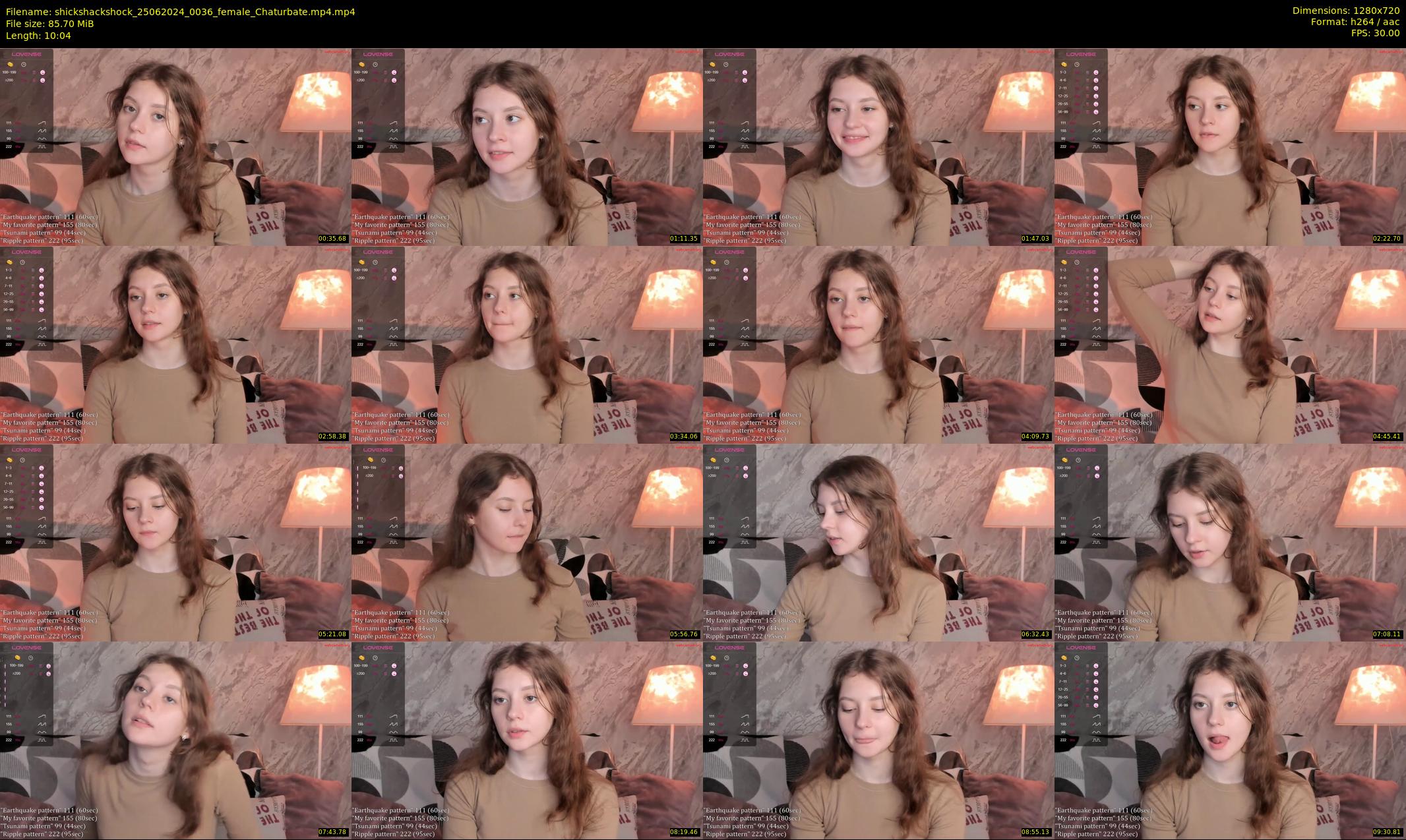 shickshackshock — 11 minute Chaturbate female cam show recording, 720p, Jun 25, 2024