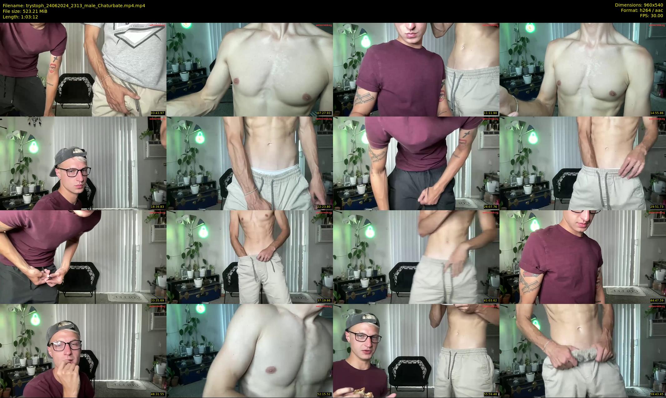 trystoph — 64 minute Chaturbate male cam show recording, 480p, Jun 24, 2024