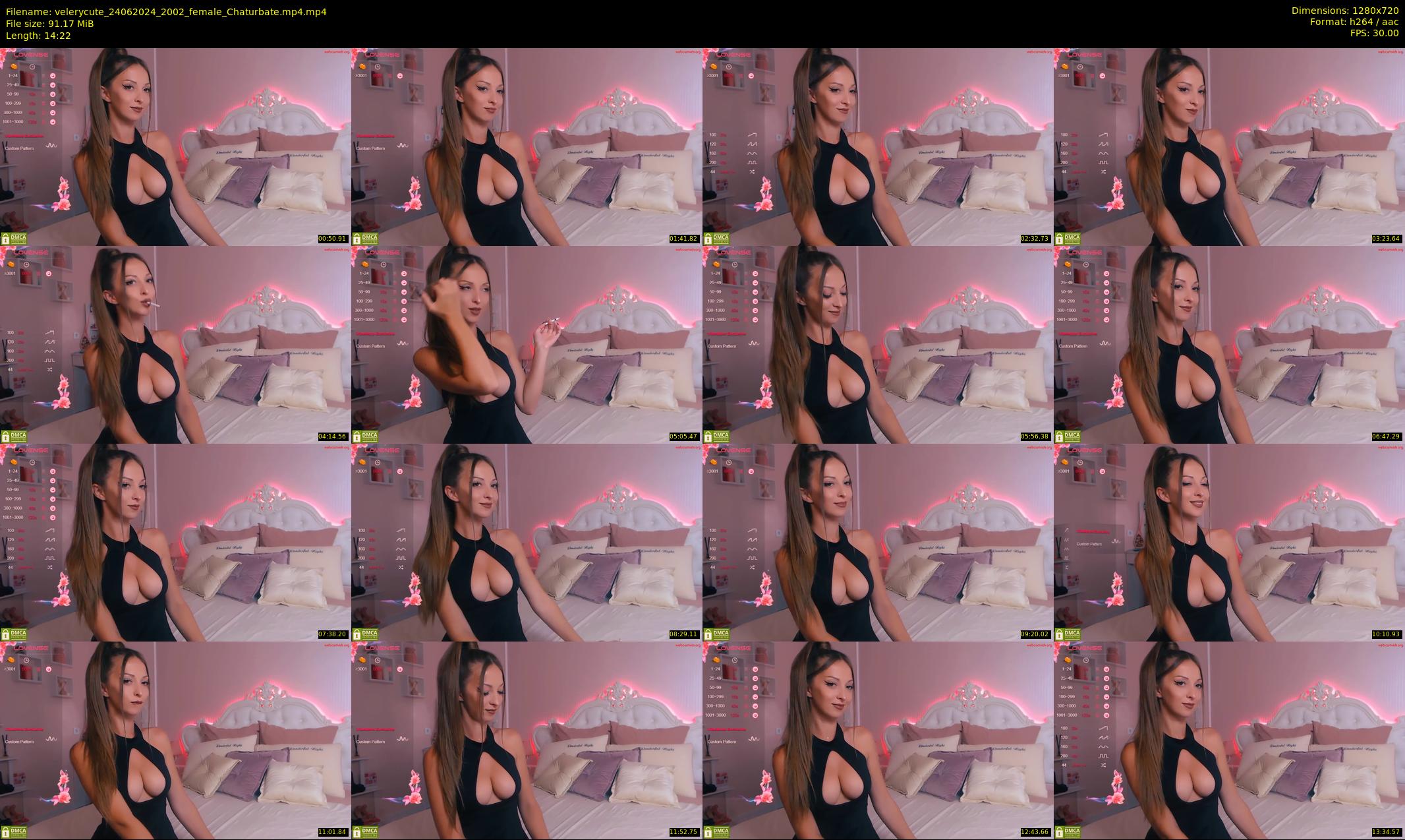 velerycute — 15 minute Chaturbate female cam show recording, 720p, Jun 24, 2024