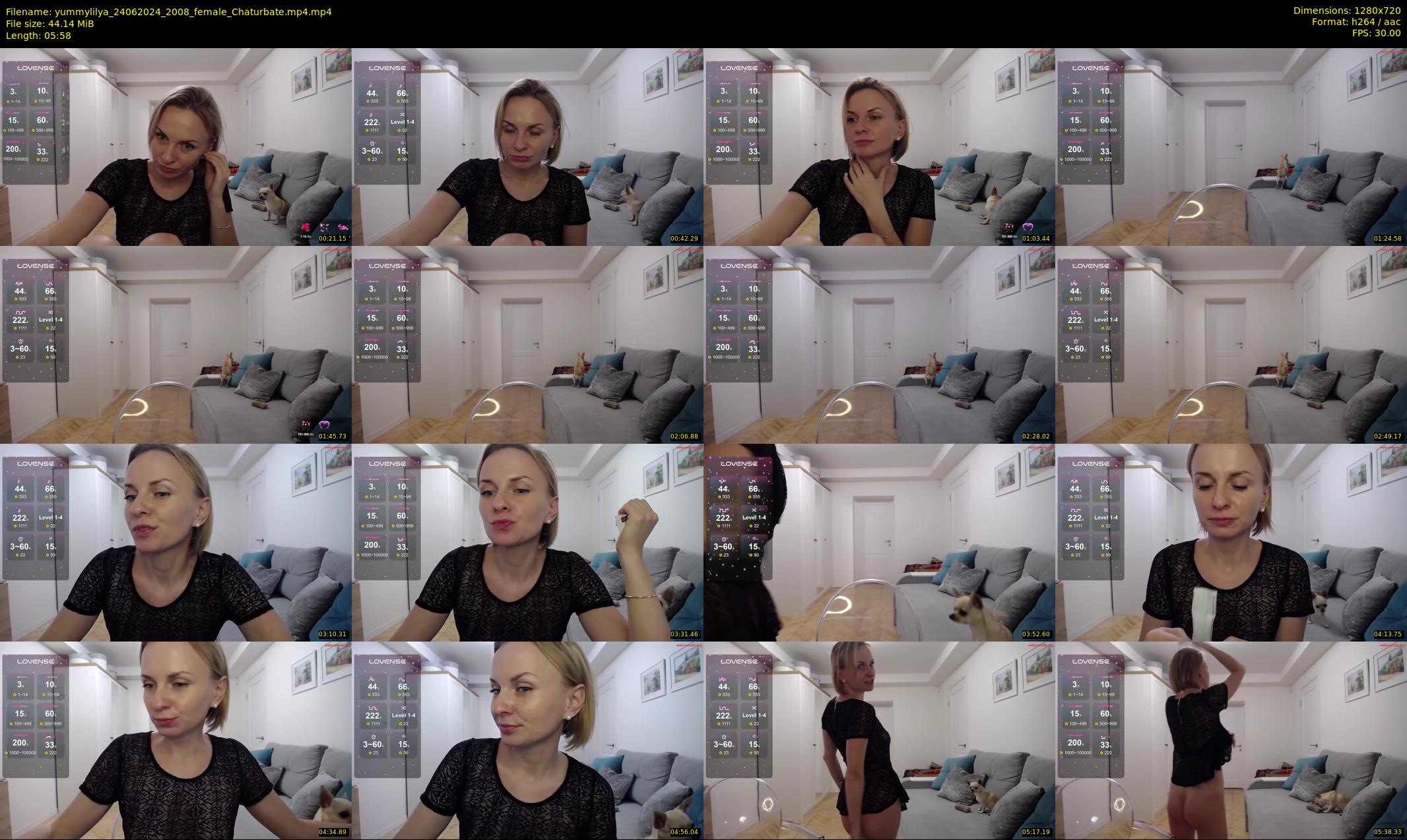 yummylilya — 6 minute Chaturbate female cam show recording, 720p, Jun 24, 2024