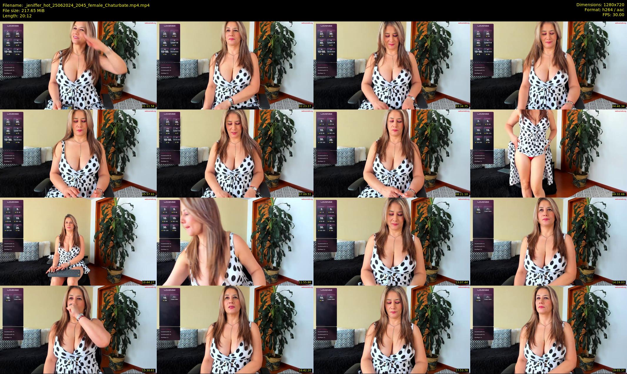 _jeniffer_hot — 21 minute Chaturbate female cam show recording, 720p, Jun 25, 2024