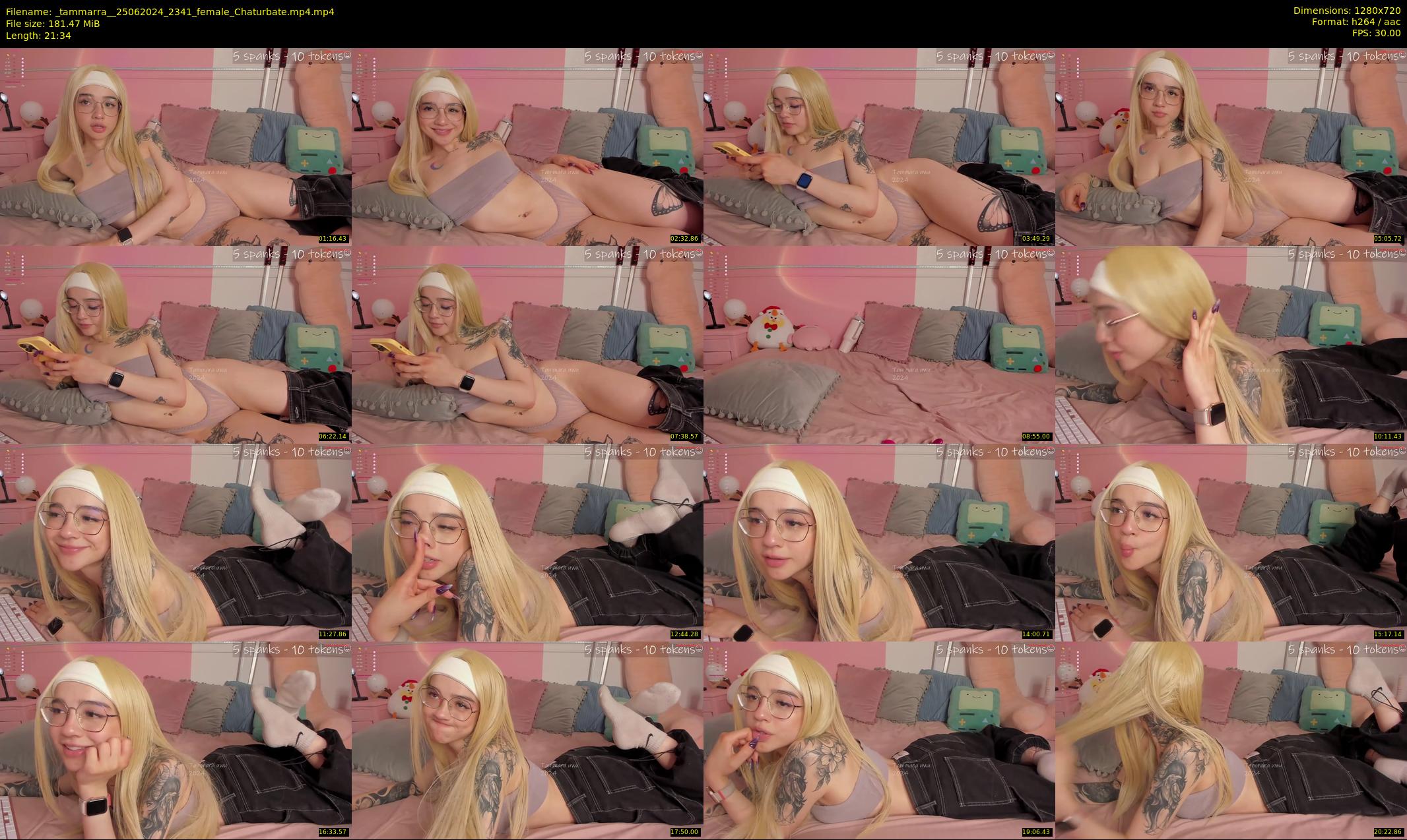_tammarra_ — 22 minute Chaturbate female cam show recording, 720p, Jun 25, 2024