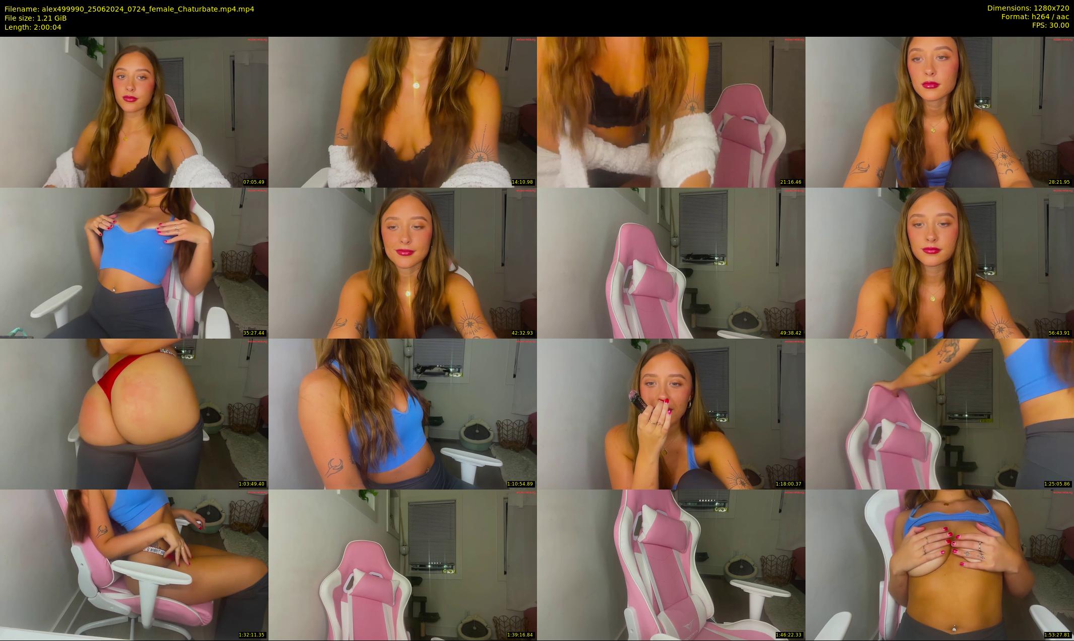 alex499990 — 121 minute Chaturbate female cam show recording, 720p, Jun 25, 2024