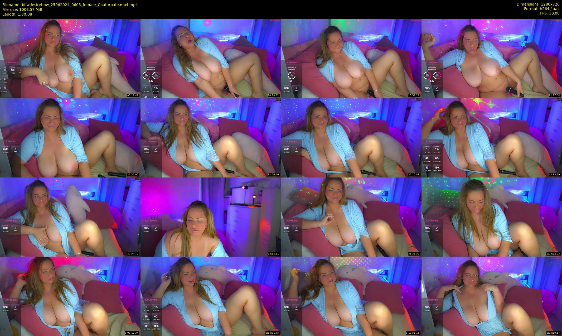 bbwdesirebbw — 91 minute Chaturbate female cam show recording, 720p, Jun 25, 2024
