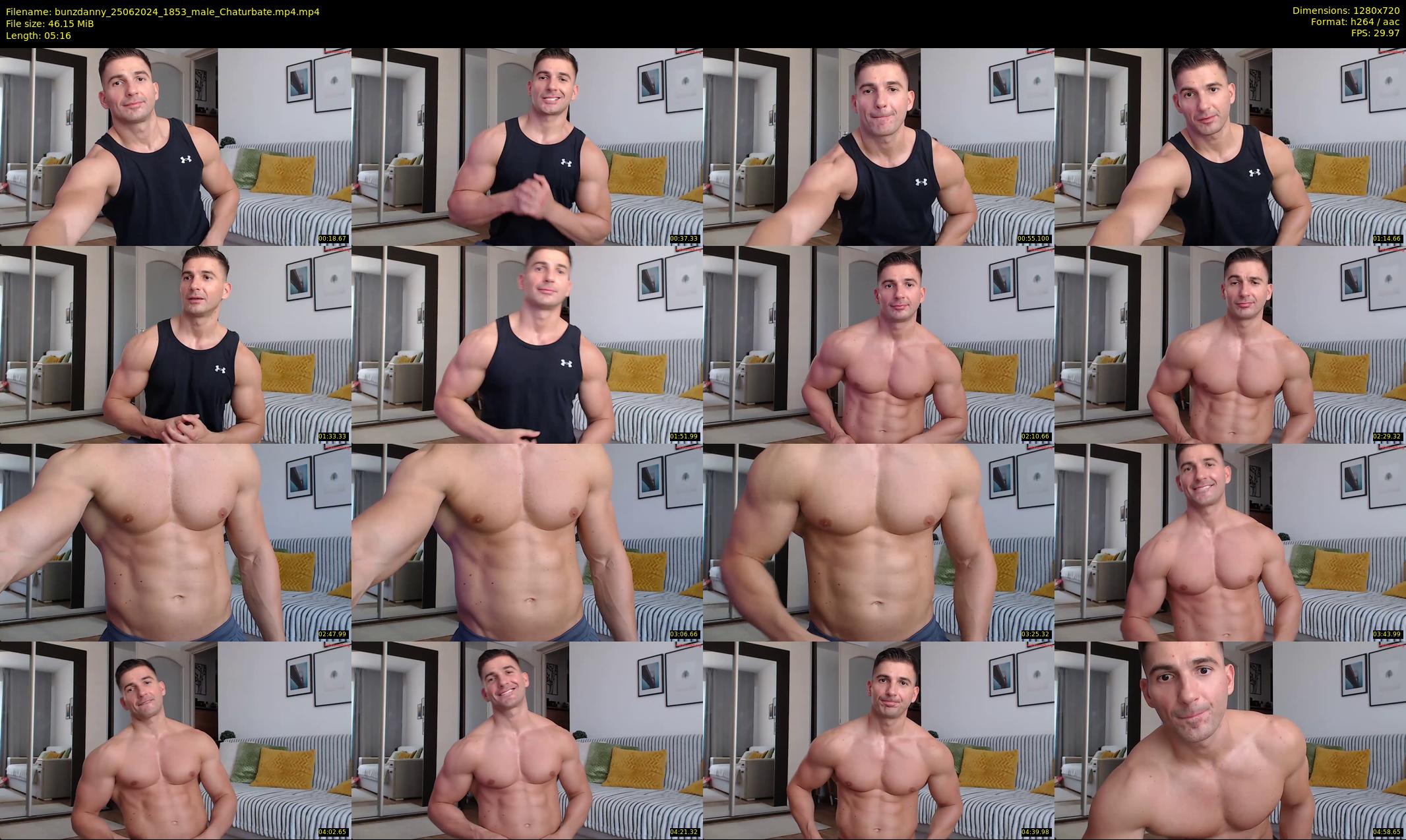 bunzdanny — 6 minute Chaturbate male cam show recording, 720p, Jun 25, 2024