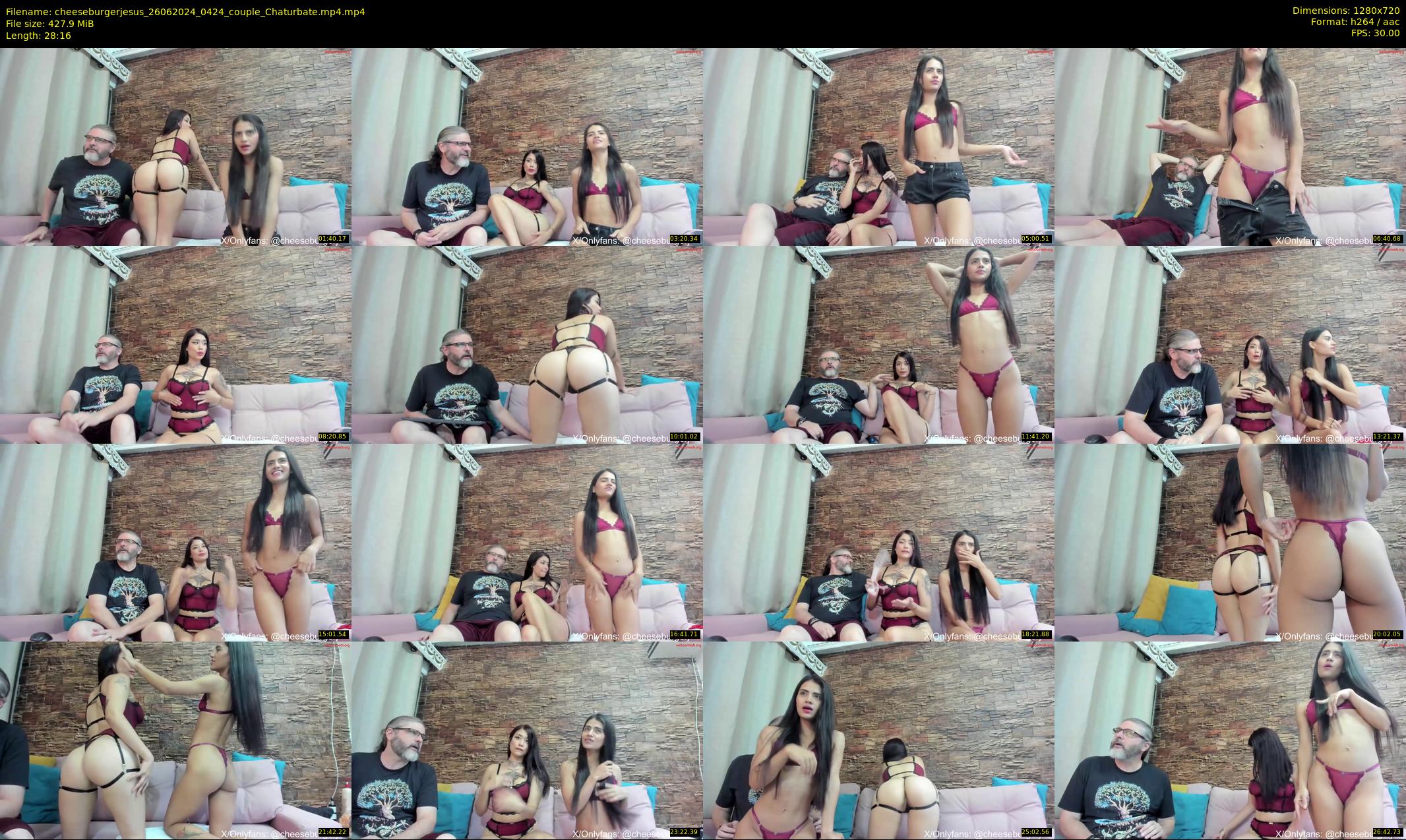 cheeseburgerjesus — 29 minute Chaturbate couple cam show recording, 720p, Jun 26, 2024