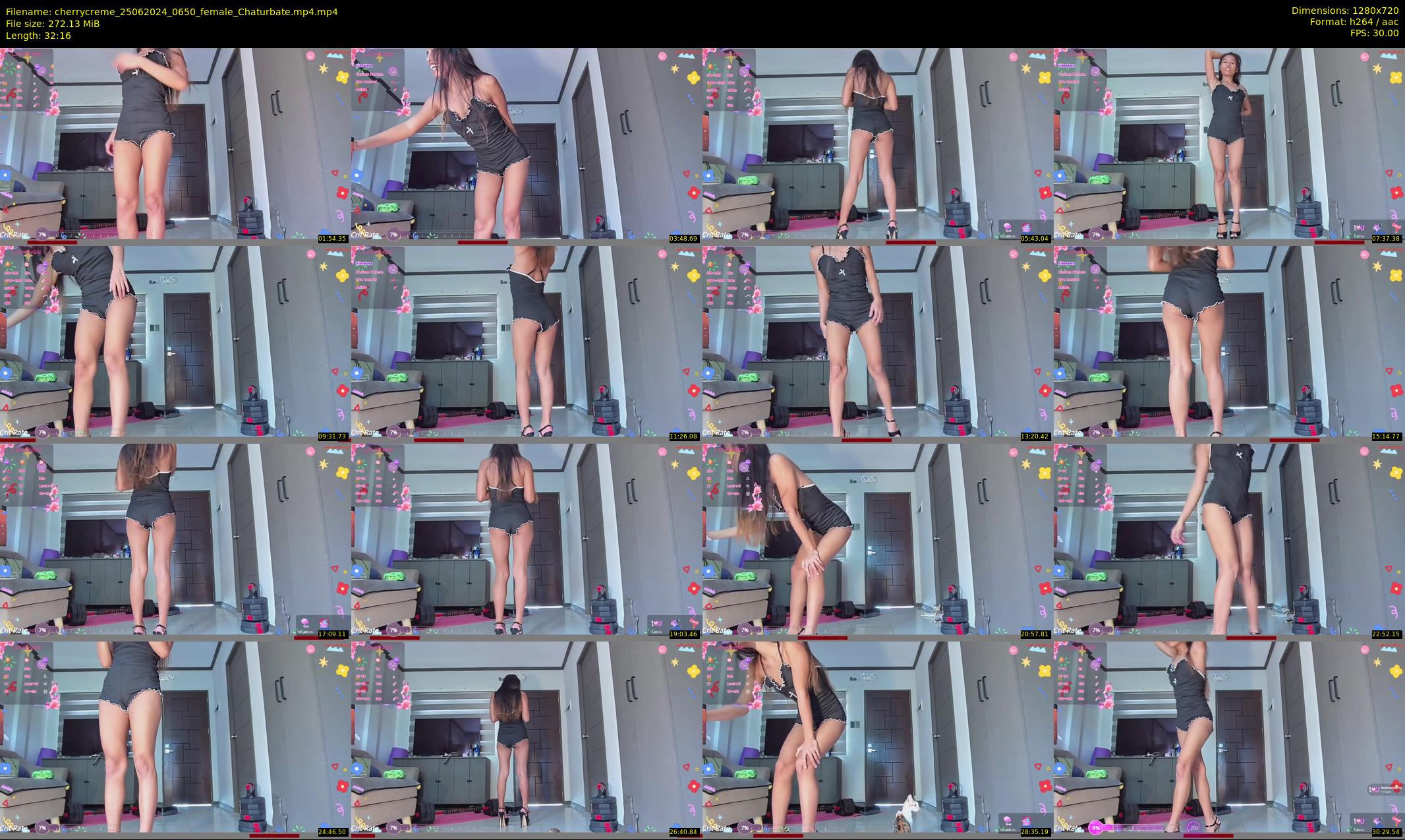 cherrycreme — 33 minute Chaturbate female cam show recording, 720p, Jun 25, 2024