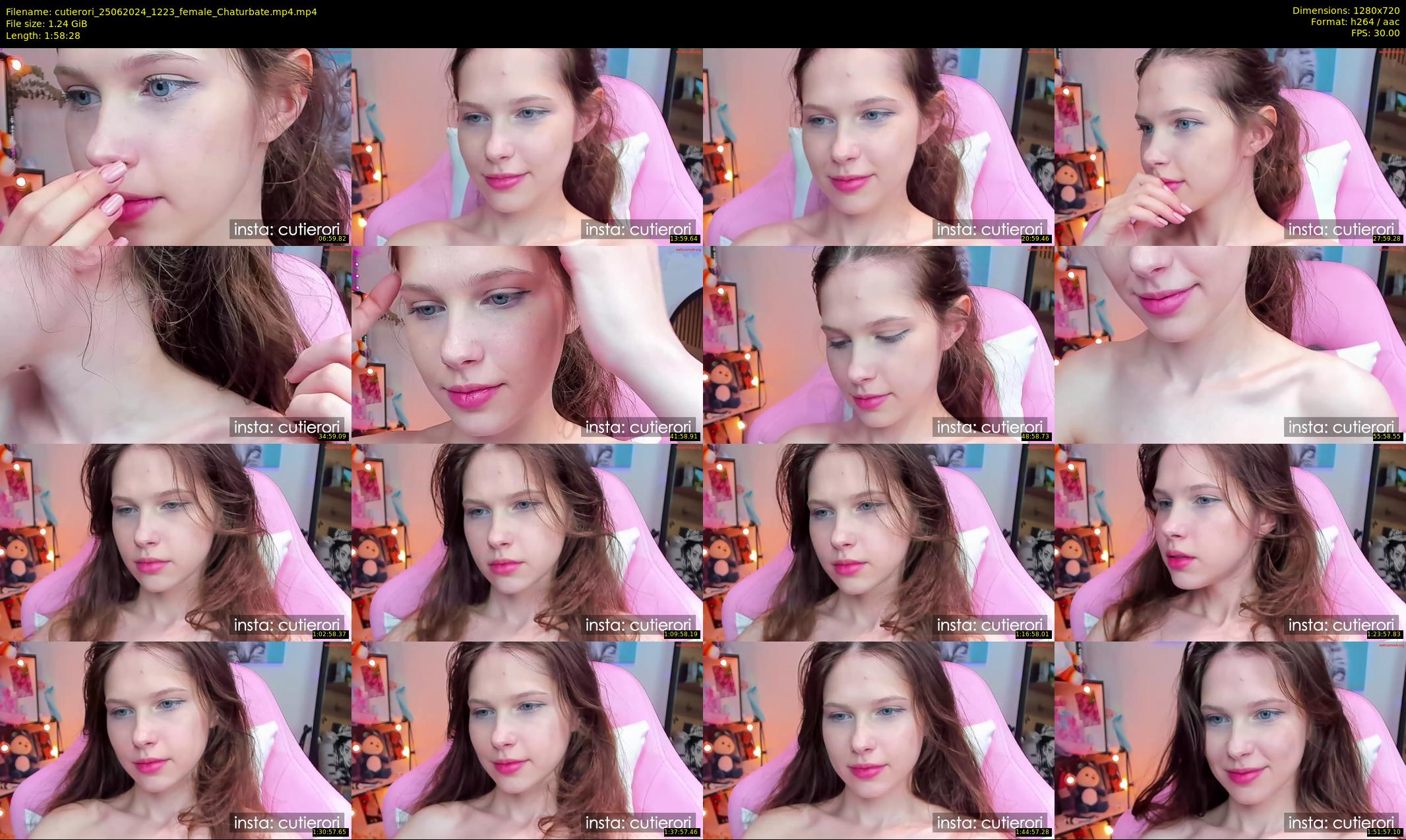 cutierori — 119 minute Chaturbate female cam show recording, 720p, Jun 25, 2024