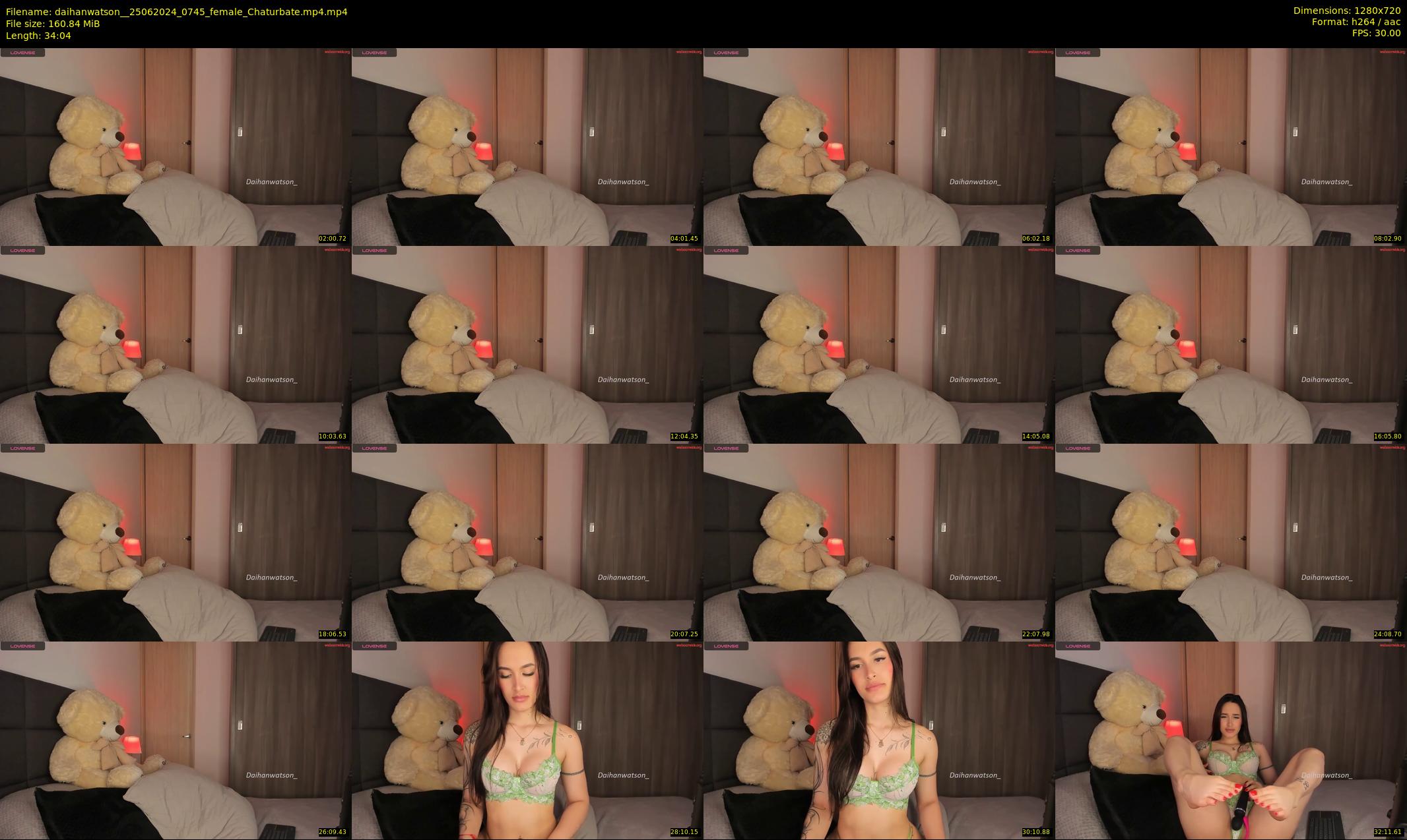daihanwatson_ — 35 minute Chaturbate female cam show recording, 720p, Jun 25, 2024