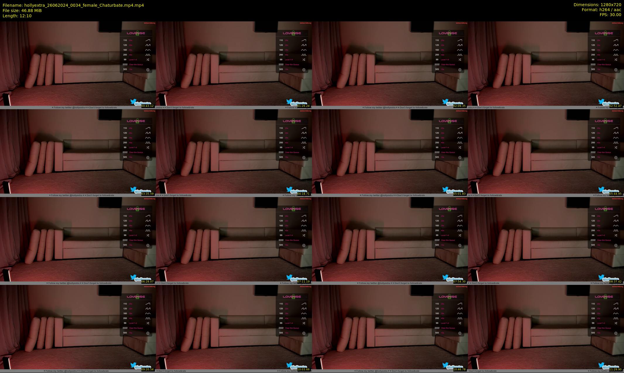 hollyextra — 13 minute Chaturbate female cam show recording, 720p, Jun 26, 2024