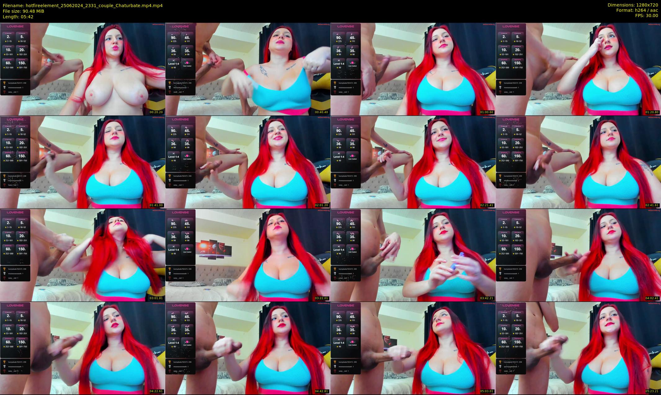 hotfireelement — 6 minute Chaturbate couple cam show recording, 720p, Jun 25, 2024
