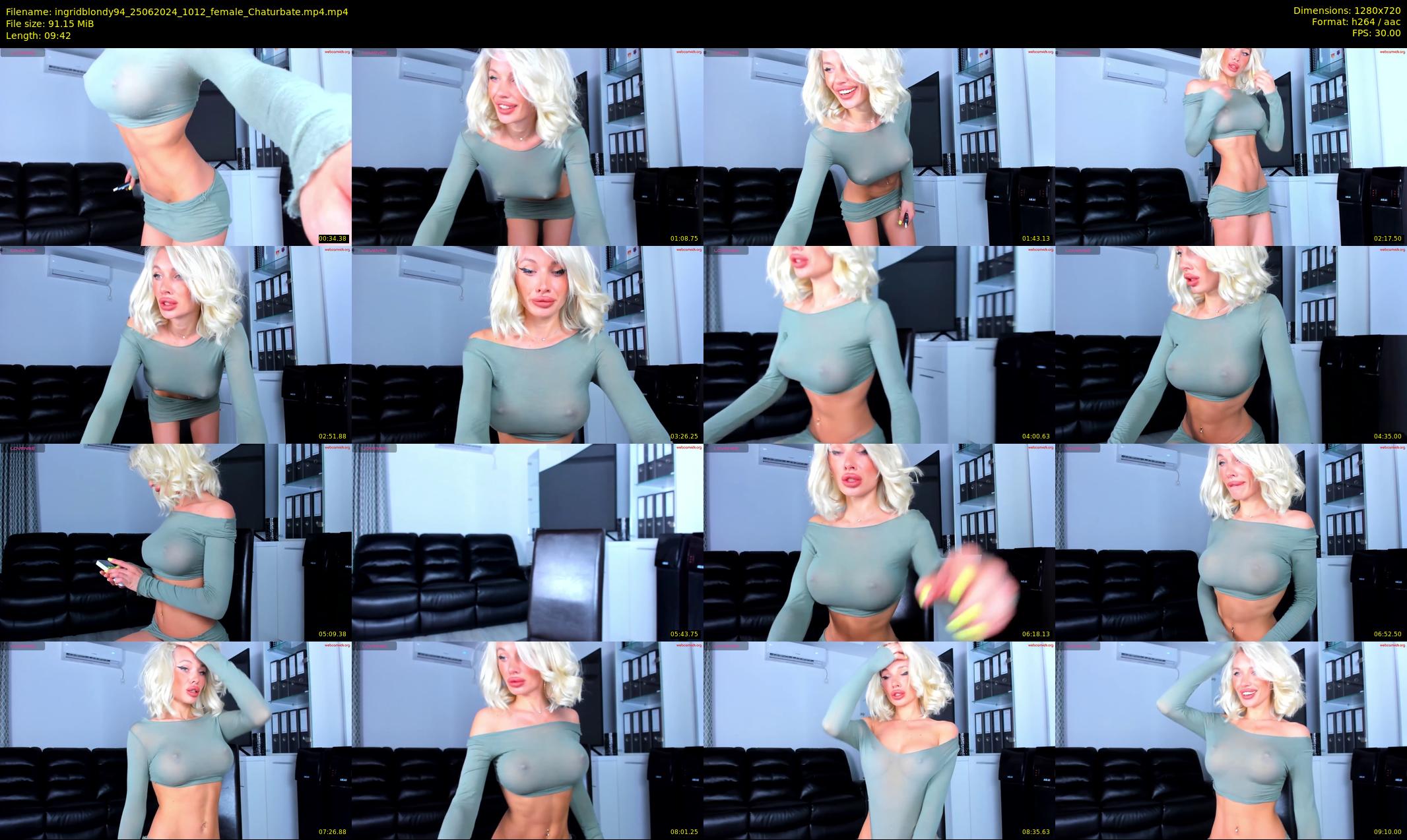 ingridblondy94 — 10 minute Chaturbate female cam show recording, 720p, Jun 25, 2024