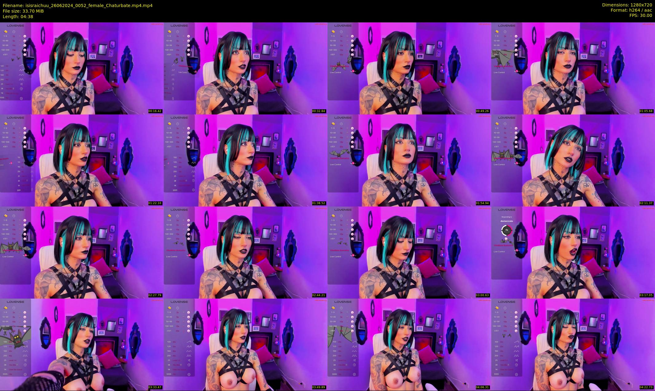 isisraichuu — 5 minute Chaturbate female cam show recording, 720p, Jun 26, 2024