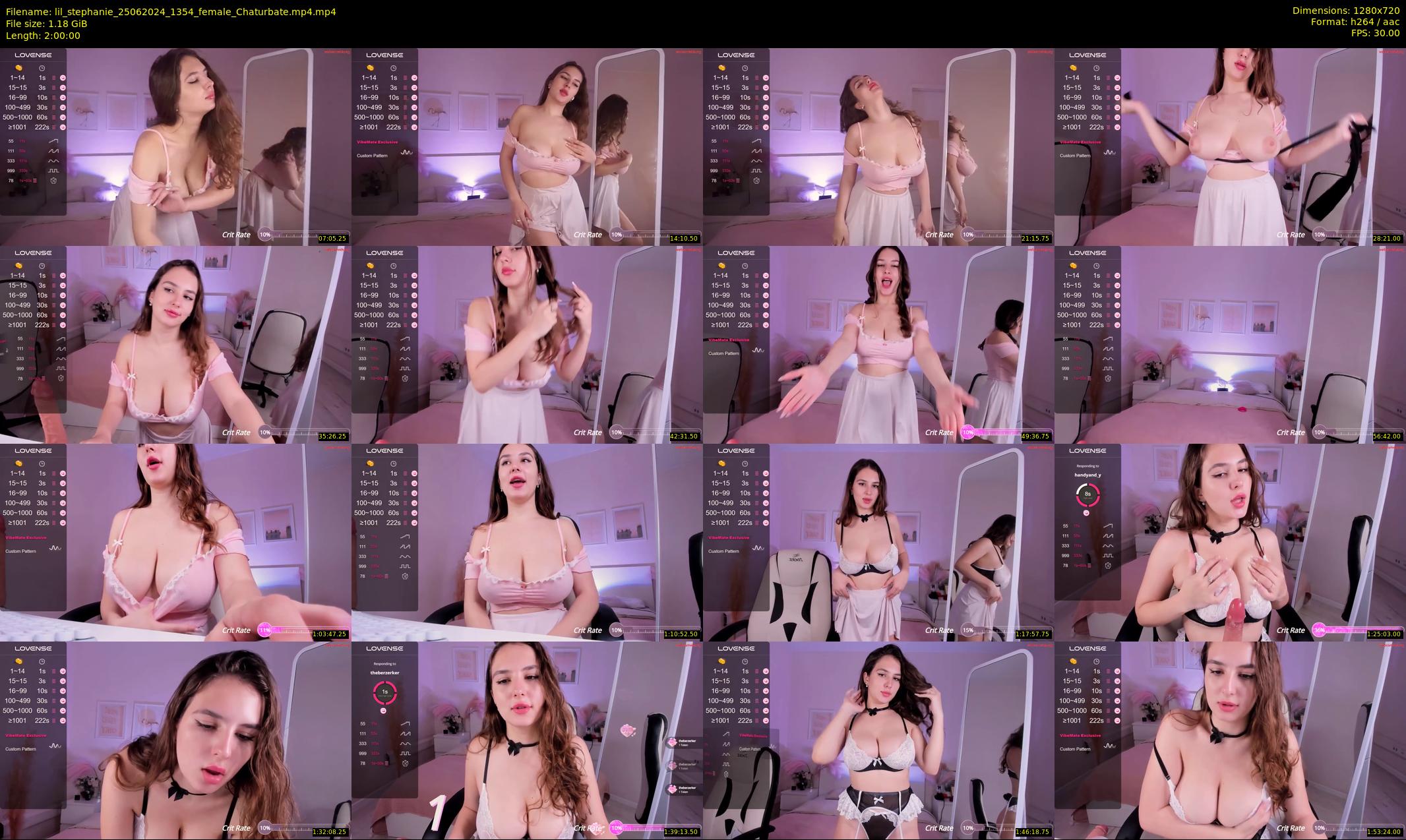 lil_stephanie — 120 minute Chaturbate female cam show recording, 720p, Jun 25, 2024