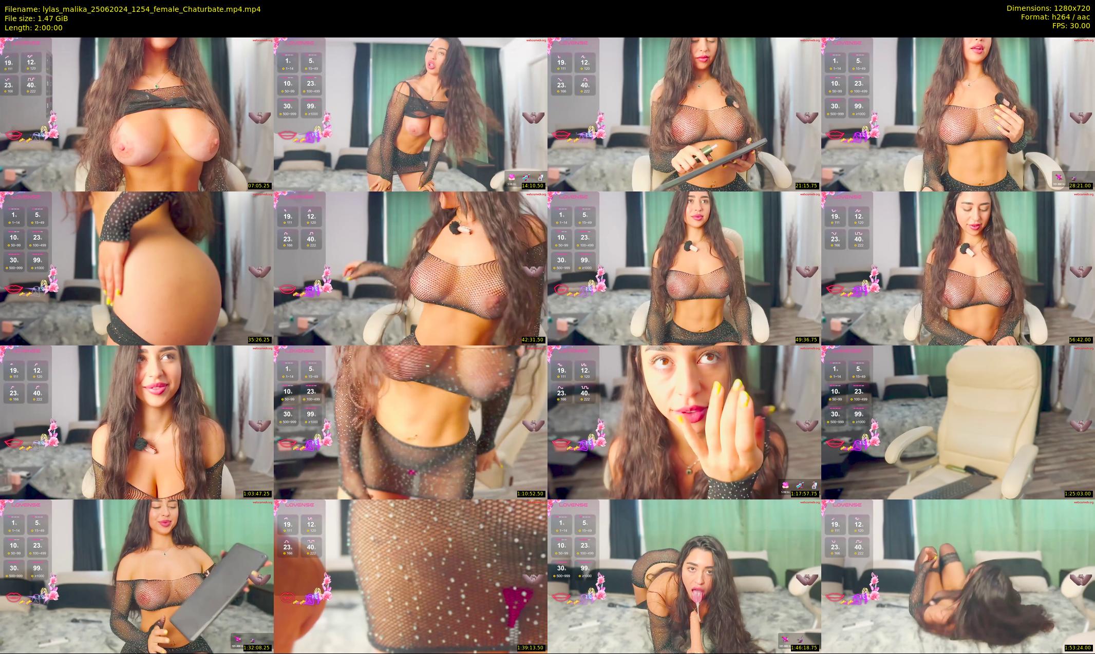 lylas_malika — 120 minute Chaturbate female cam show recording, 720p, Jun 25, 2024
