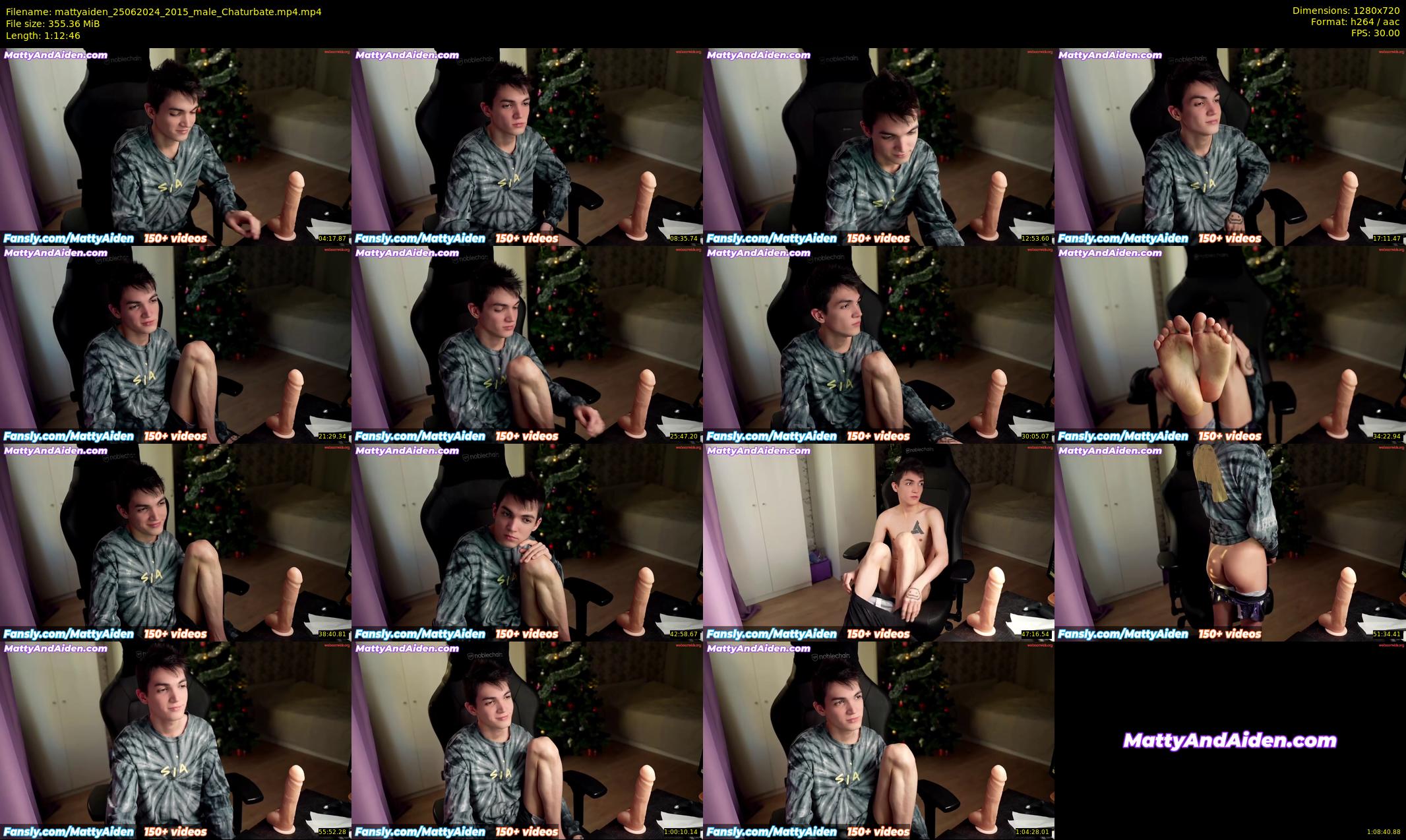 mattyaiden — 73 minute Chaturbate male cam show recording, 720p, Jun 25, 2024