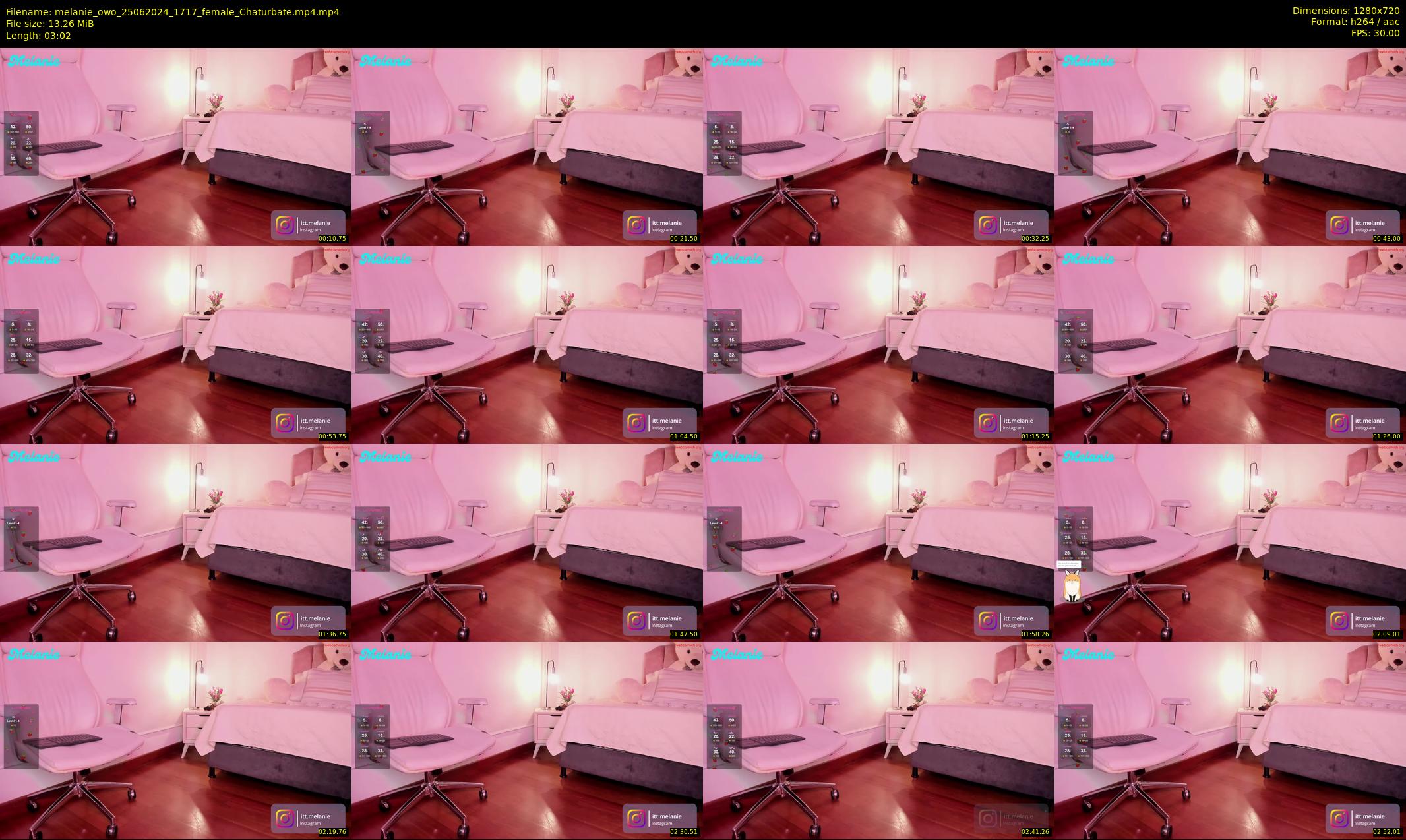 melanie_owo — 4 minute Chaturbate female cam show recording, 720p, Jun 25, 2024