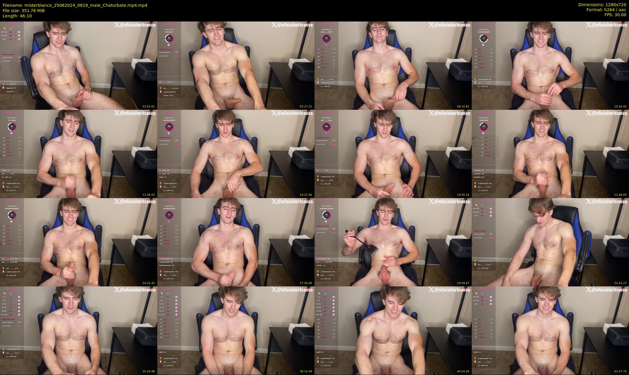 misterblanco — 47 minute Chaturbate male cam show recording, 720p, Jun 25, 2024