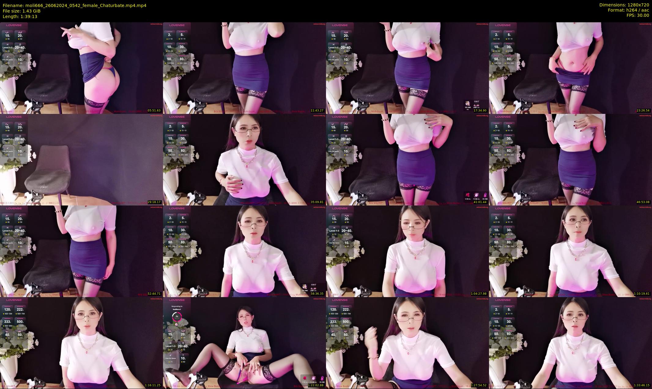 moli666 — 100 minute Chaturbate female cam show recording, 720p, Jun 26, 2024