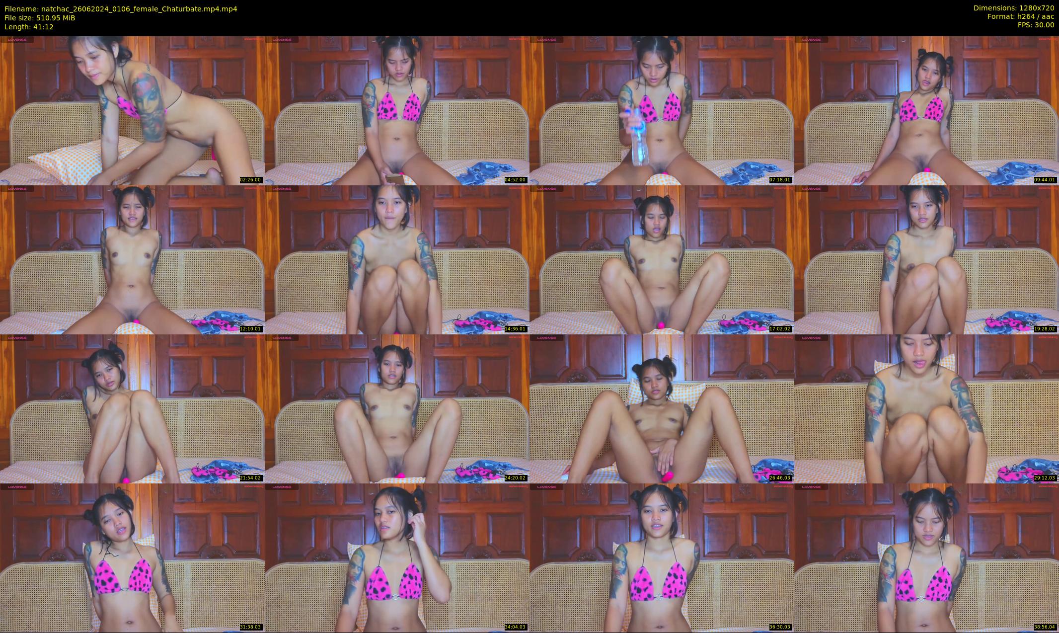 natchac — 42 minute Chaturbate female cam show recording, 720p, Jun 26, 2024