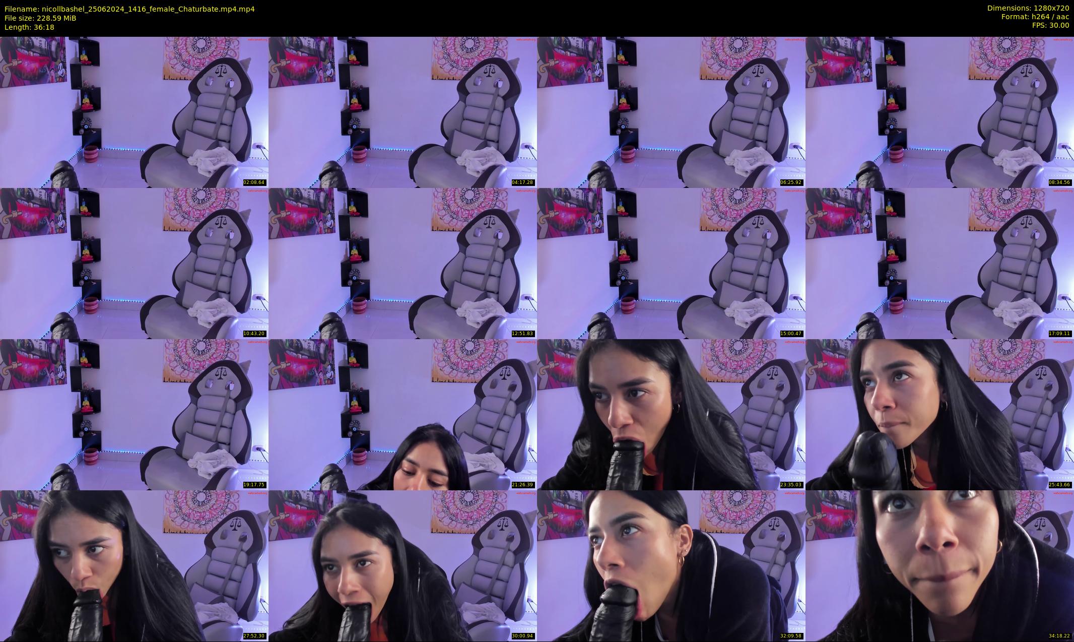 nicollbashel — 37 minute Chaturbate female cam show recording, 720p, Jun 25, 2024
