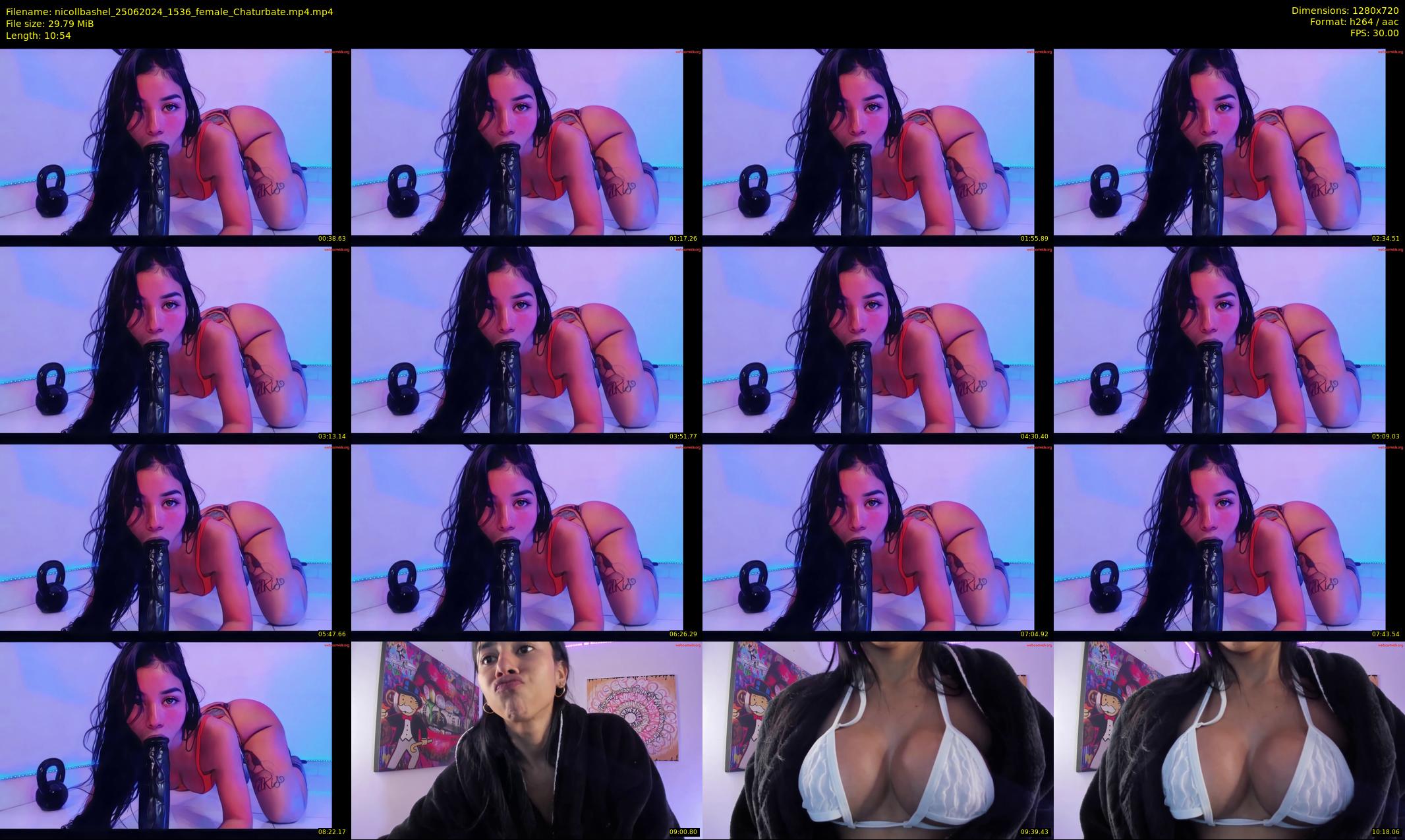 nicollbashel — 11 minute Chaturbate female cam show recording, 720p, Jun 25, 2024