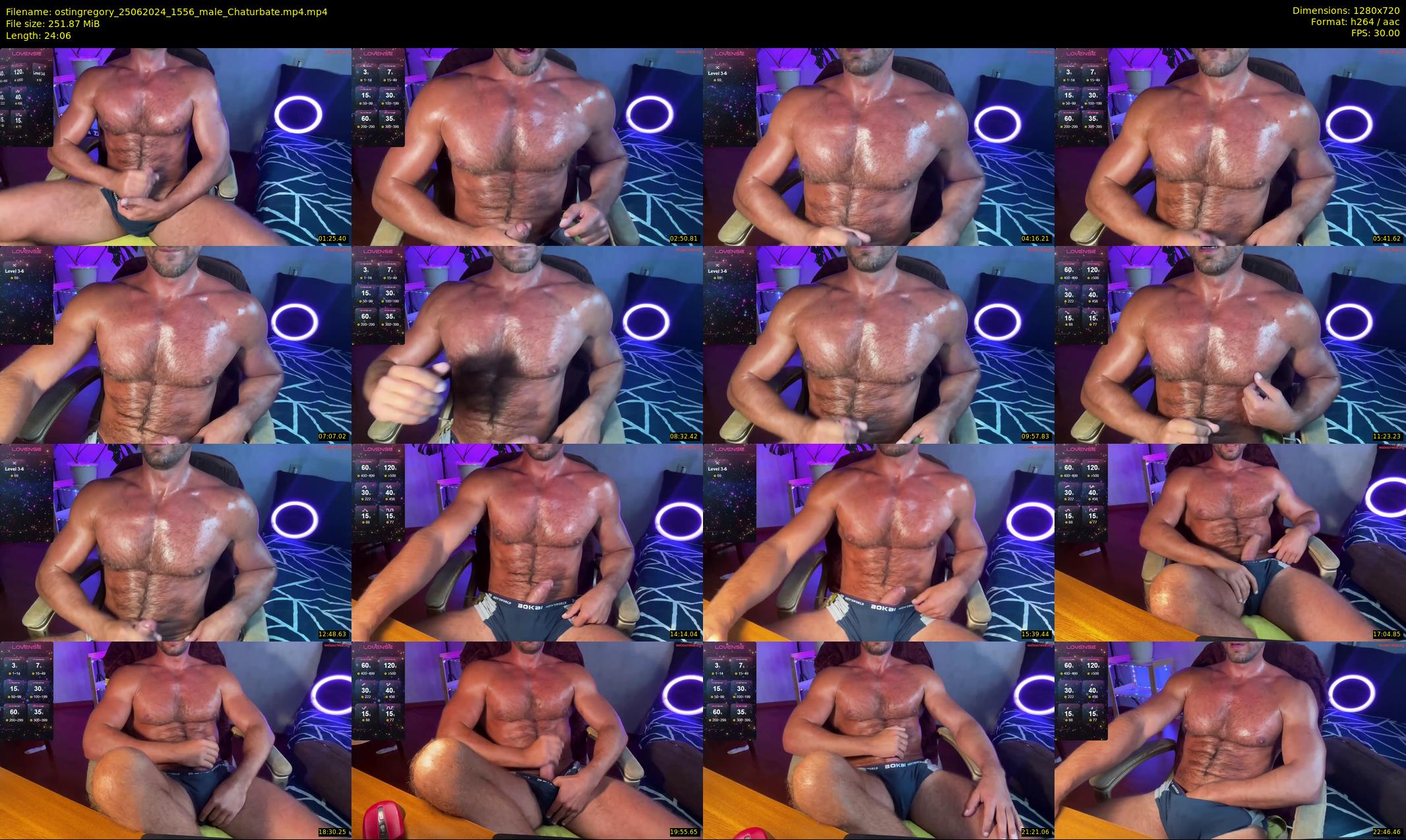 ostingregory — 25 minute Chaturbate male cam show recording, 720p, Jun 25, 2024