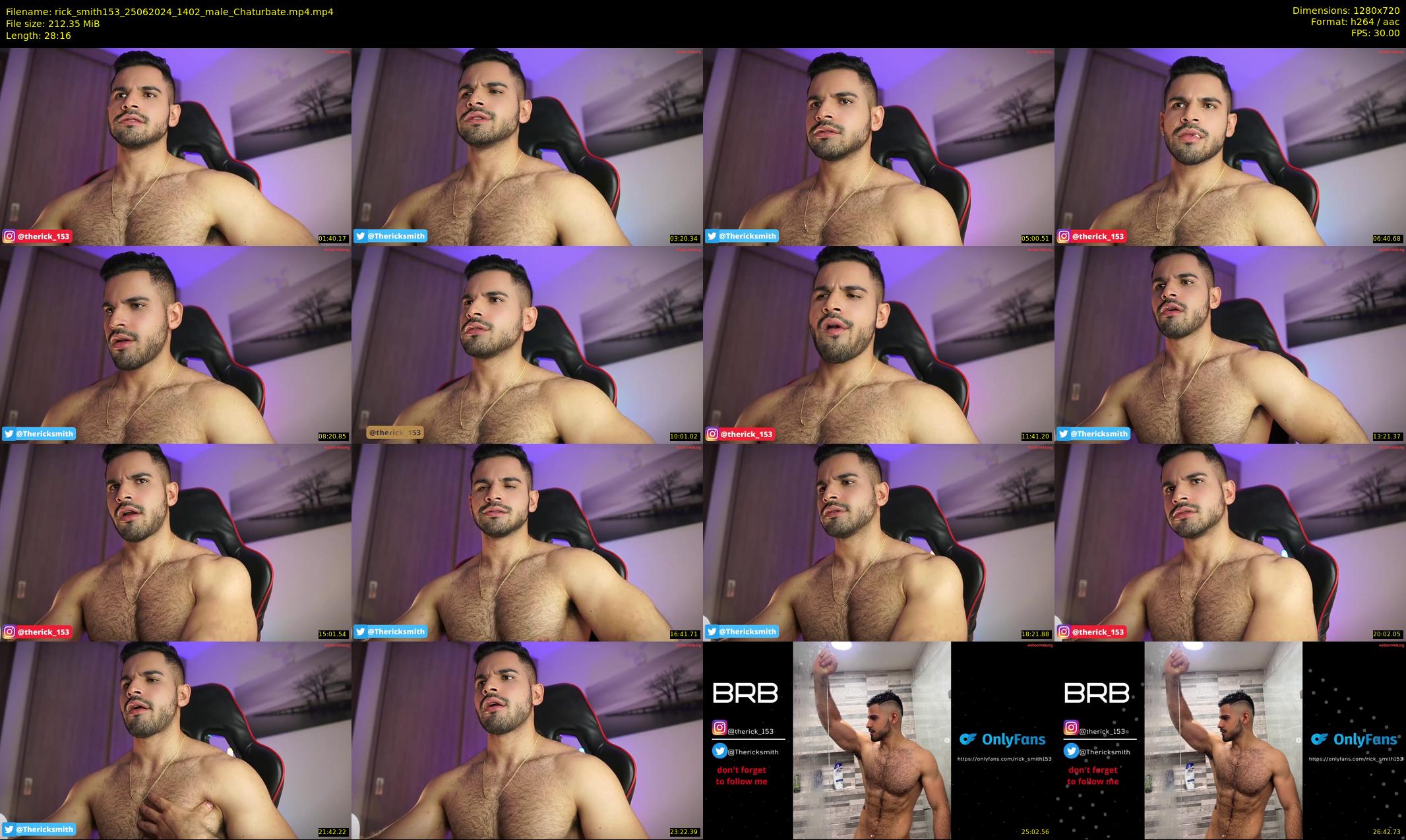 rick_smith153 — 29 minute Chaturbate male cam show recording, 720p, Jun 25, 2024