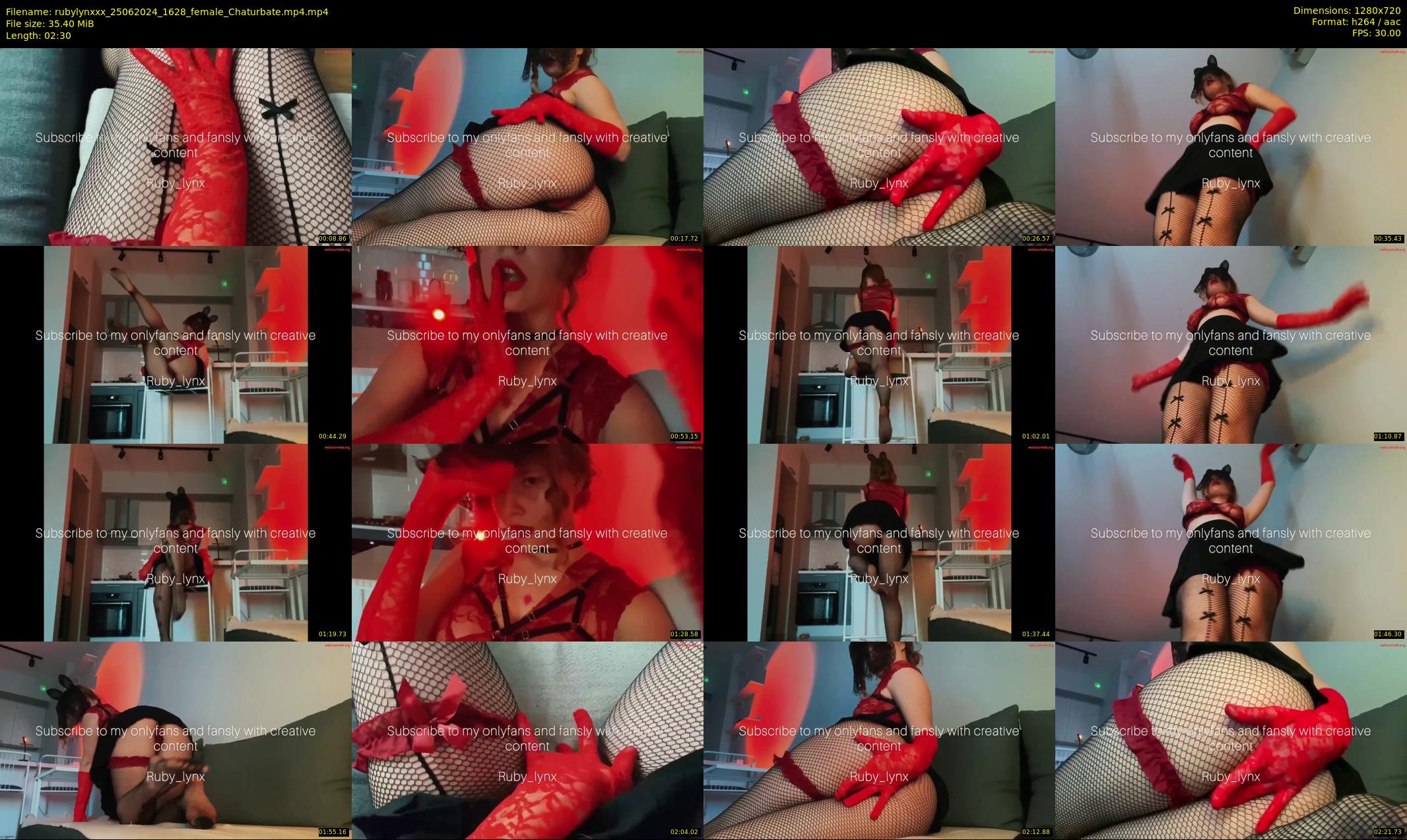rubylynxxx — 3 minute Chaturbate female cam show recording, 720p, Jun 25, 2024