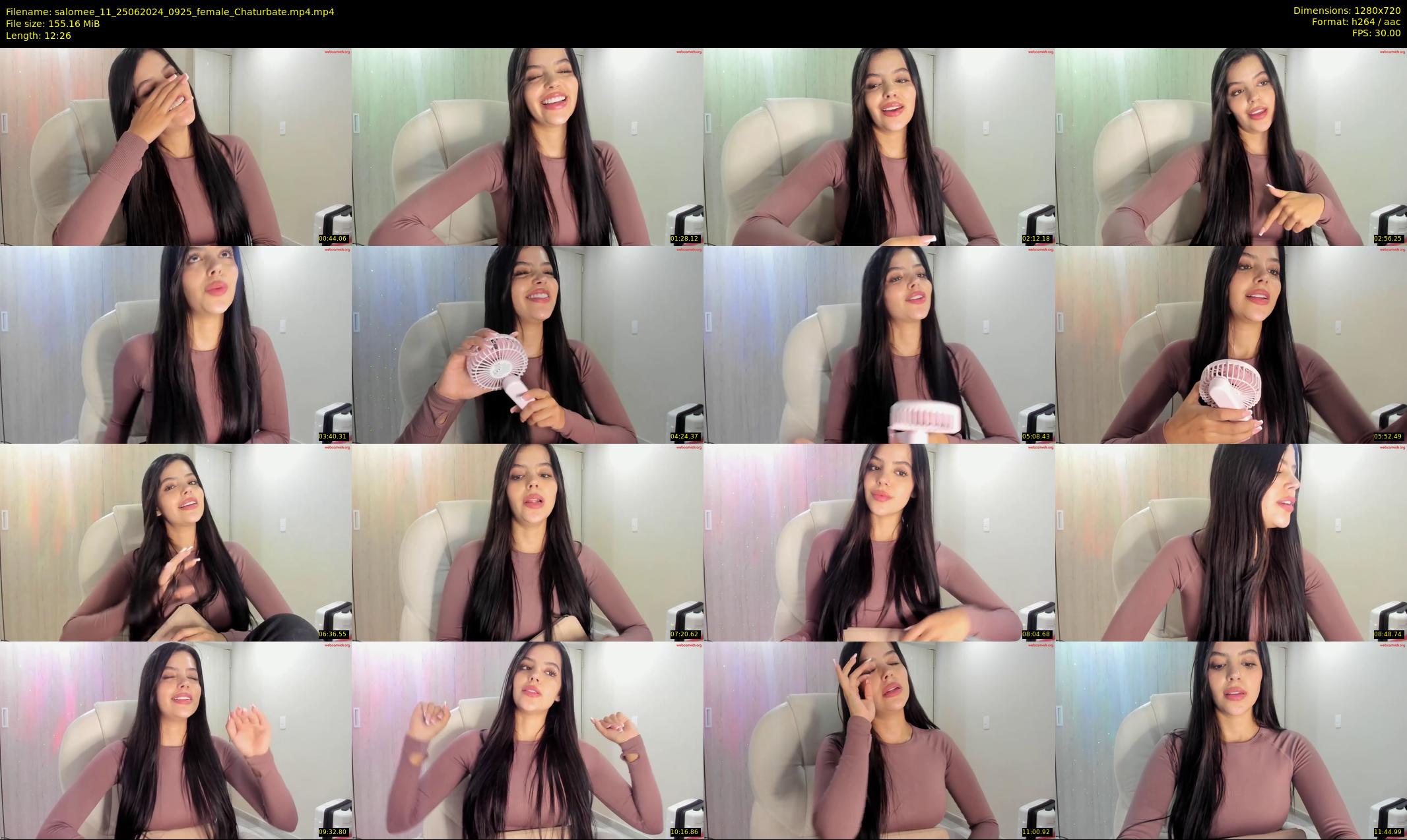 salomee_11 — 13 minute Chaturbate female cam show recording, 720p, Jun 25, 2024