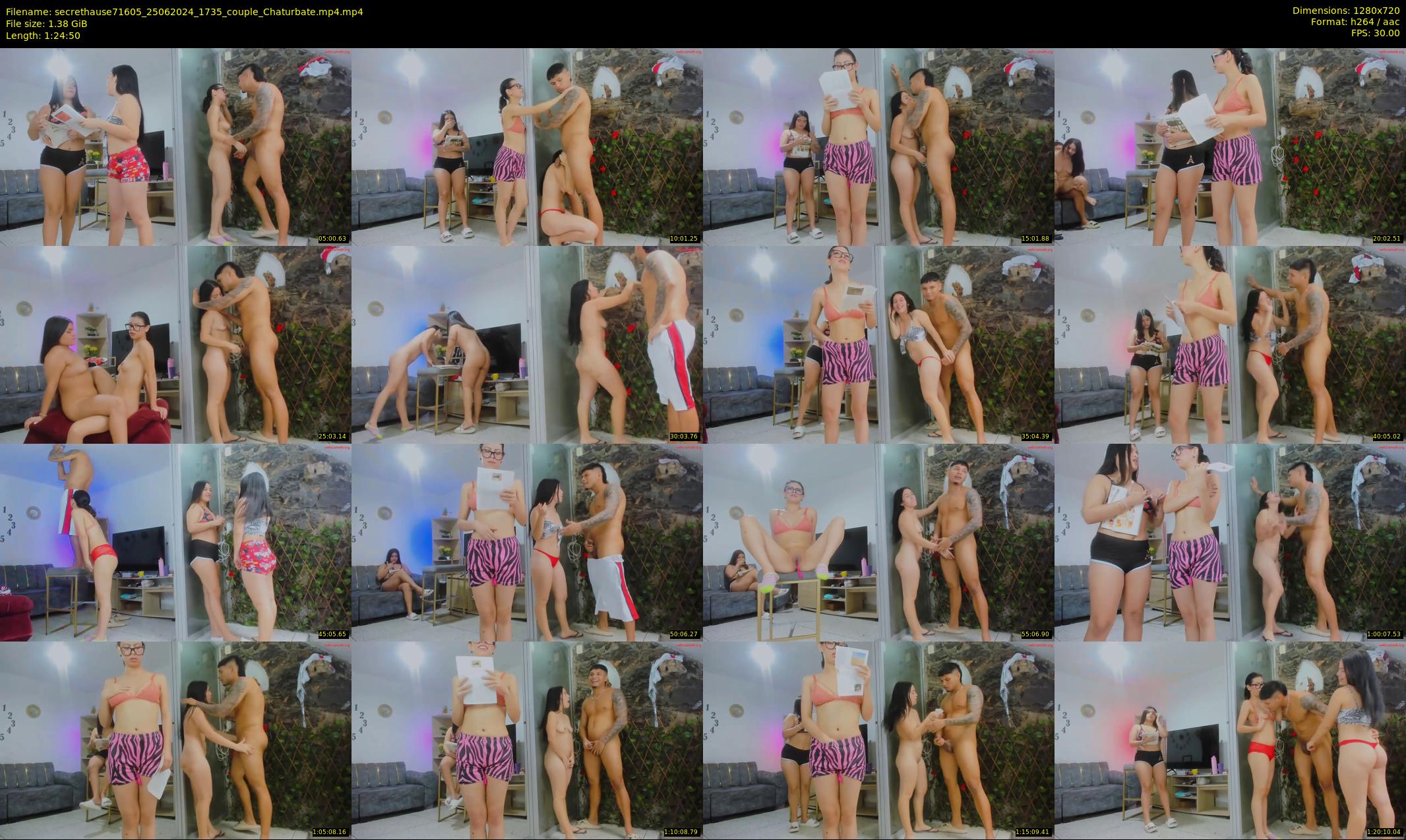 secrethause71605 — 85 minute Chaturbate couple cam show recording, 720p, Jun 25, 2024