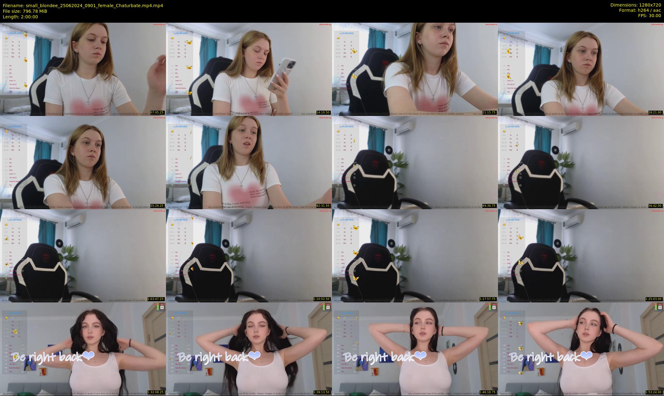 small_blondee — 120 minute Chaturbate female cam show recording, 720p, Jun 25, 2024