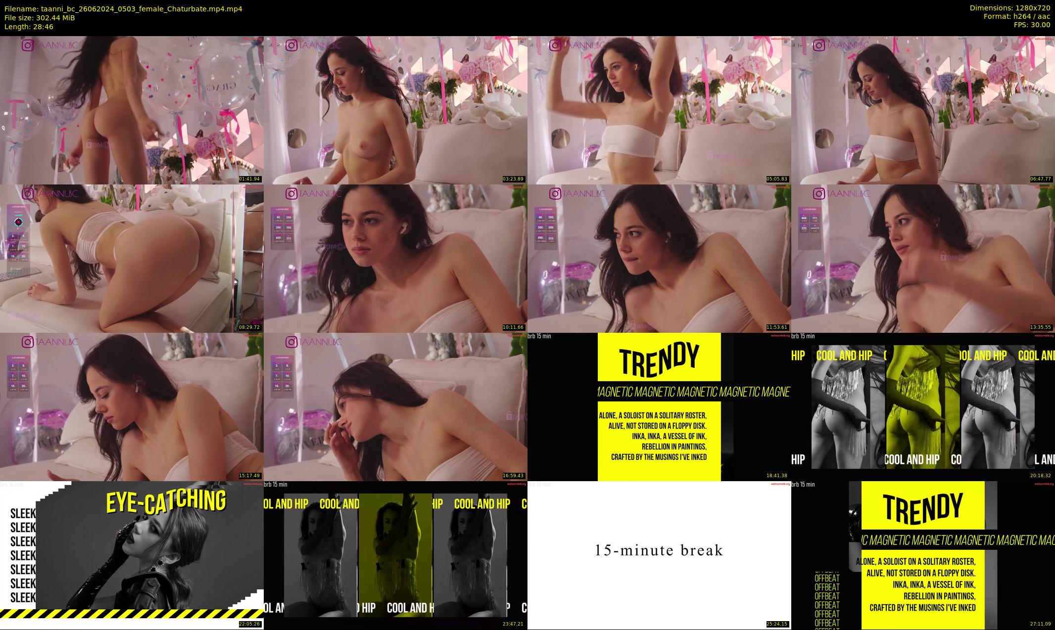 taanni_bc — 29 minute Chaturbate female cam show recording, 720p, Jun 26, 2024